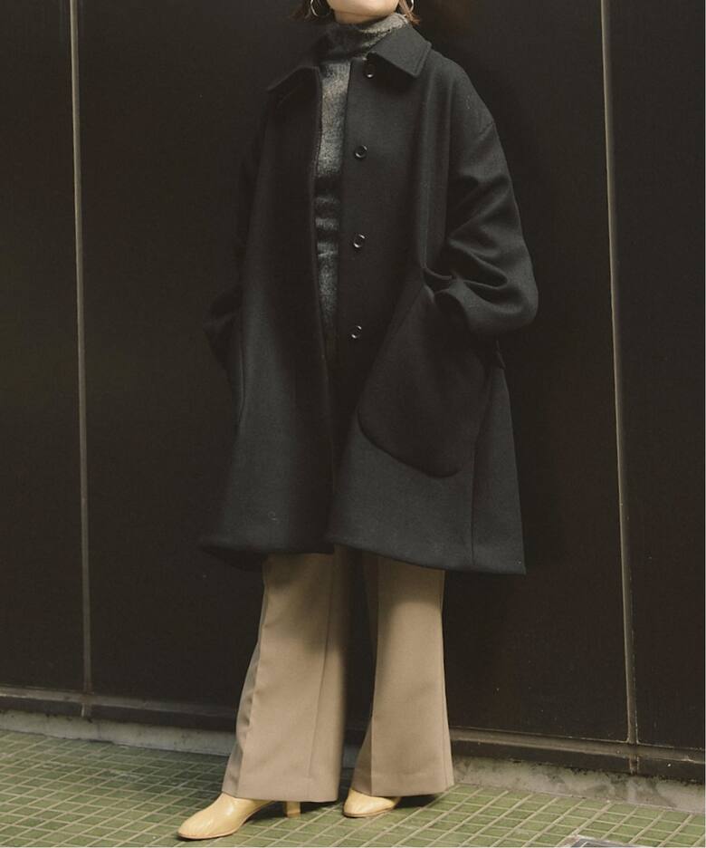 IENA LA BOUCLE ハードメルトンスタンドネックコート（その他ブルゾン  