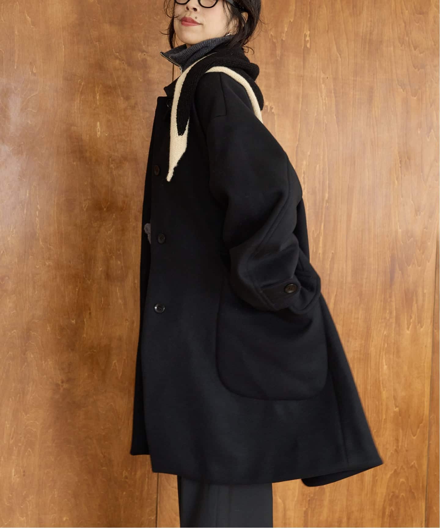 IENA LA BOUCLE メルトン モーターサイクルブルゾン IENA LA BOUCLE レザーストリングブルゾン（その他ブルゾン