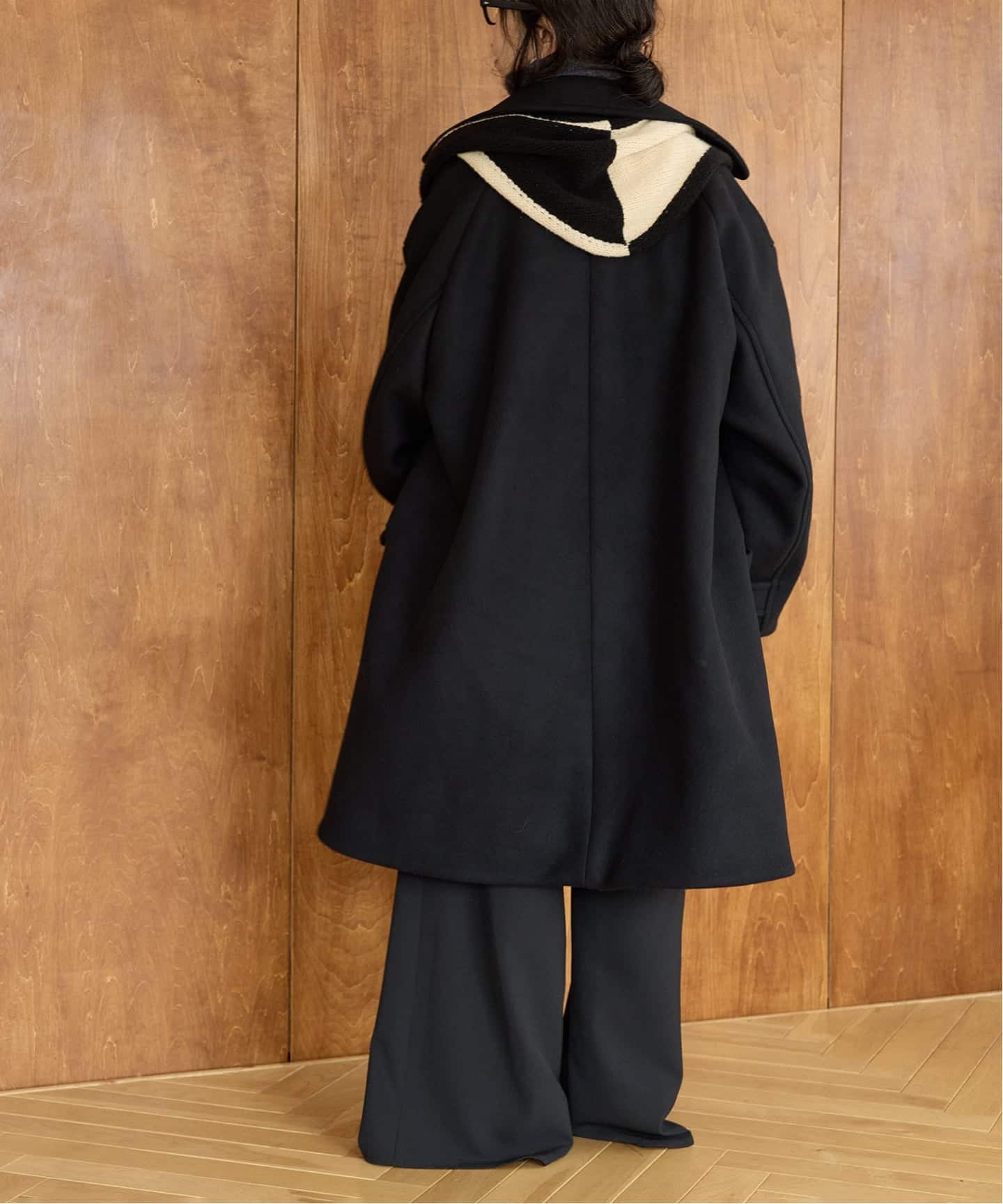 IENA LA BOUCLE ハードメルトンスタンドネックコート（その他ブルゾン