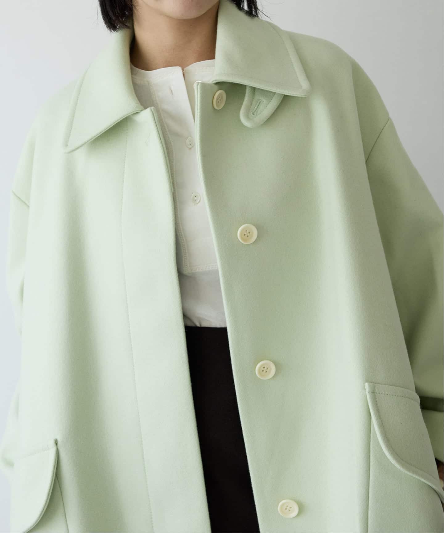 IENA LA BOUCLE ハードメルトンスタンドネックコート（その他ブルゾン