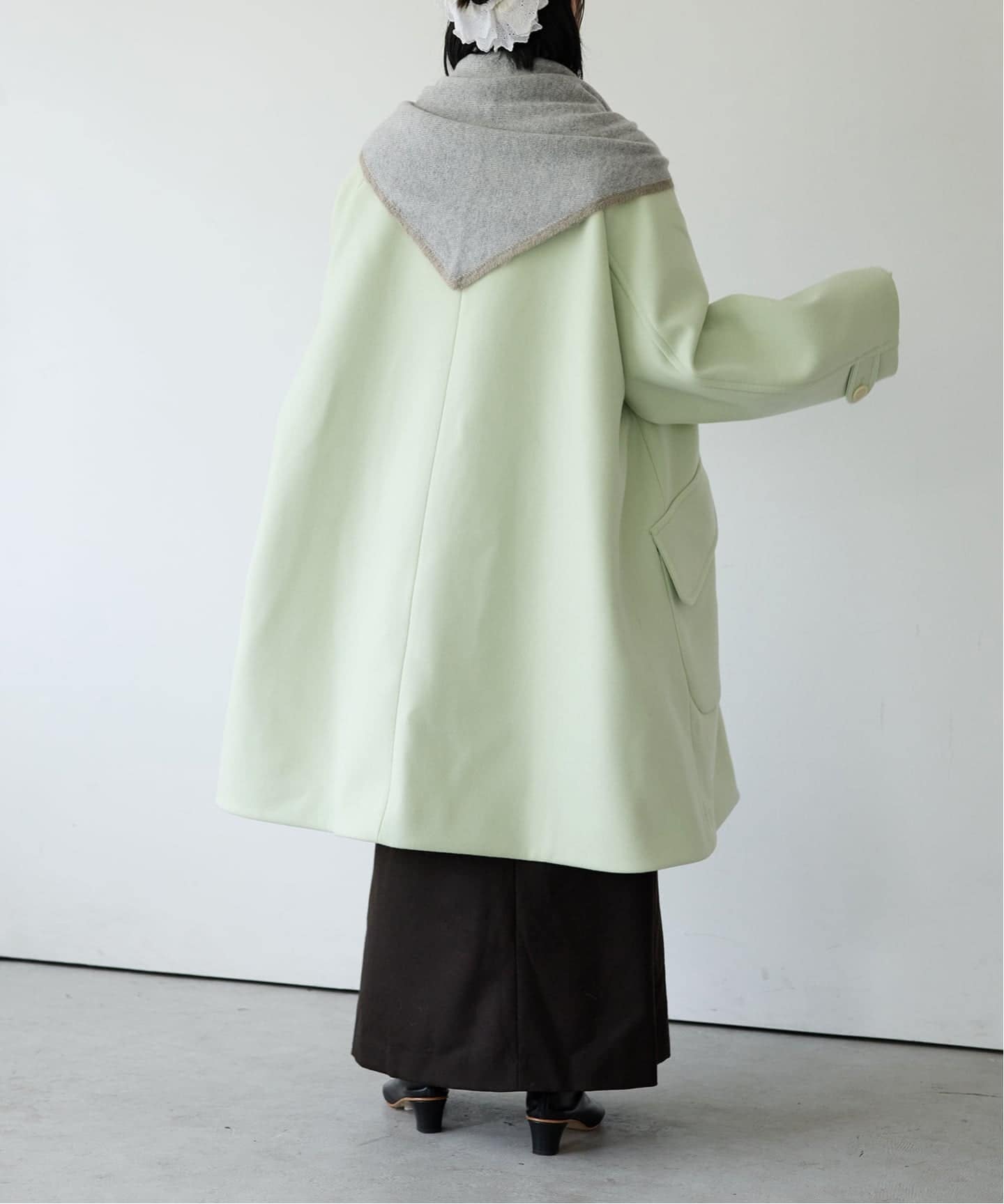 IENA LA BOUCLE ハードメルトンスタンドネックコート（その他ブルゾン