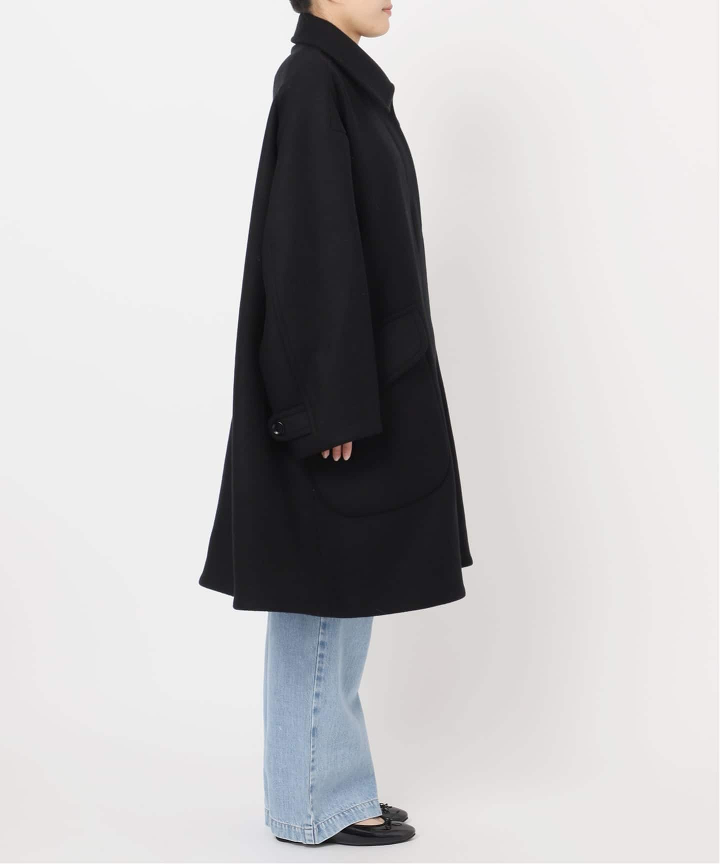 IENA LA BOUCLE ハードメルトンスタンドネックコート（その他ブルゾン