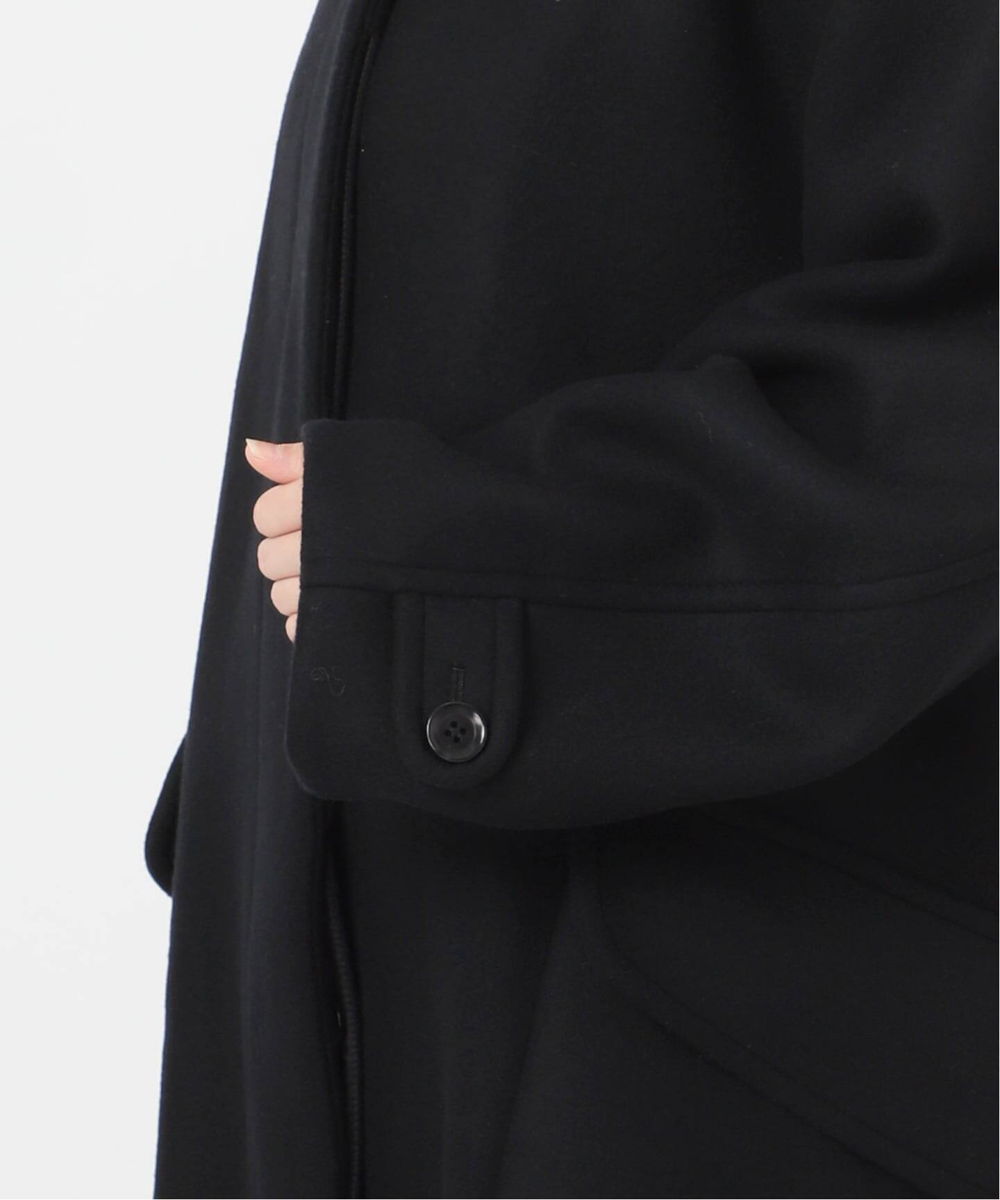 IENA LA BOUCLE ハードメルトンスタンドネックコート　BLACK IENA LA BOUCLE ハードメルトンスタンドネックコート（その他ブルゾン