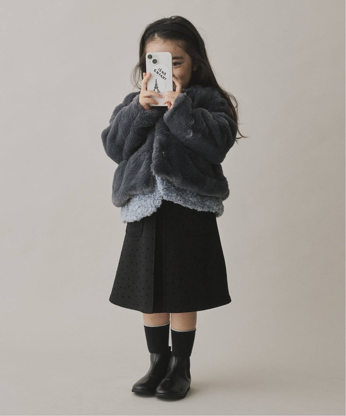 エコファーショートコート kids（キッズウェア）｜IENA ENFANT（イエナ 