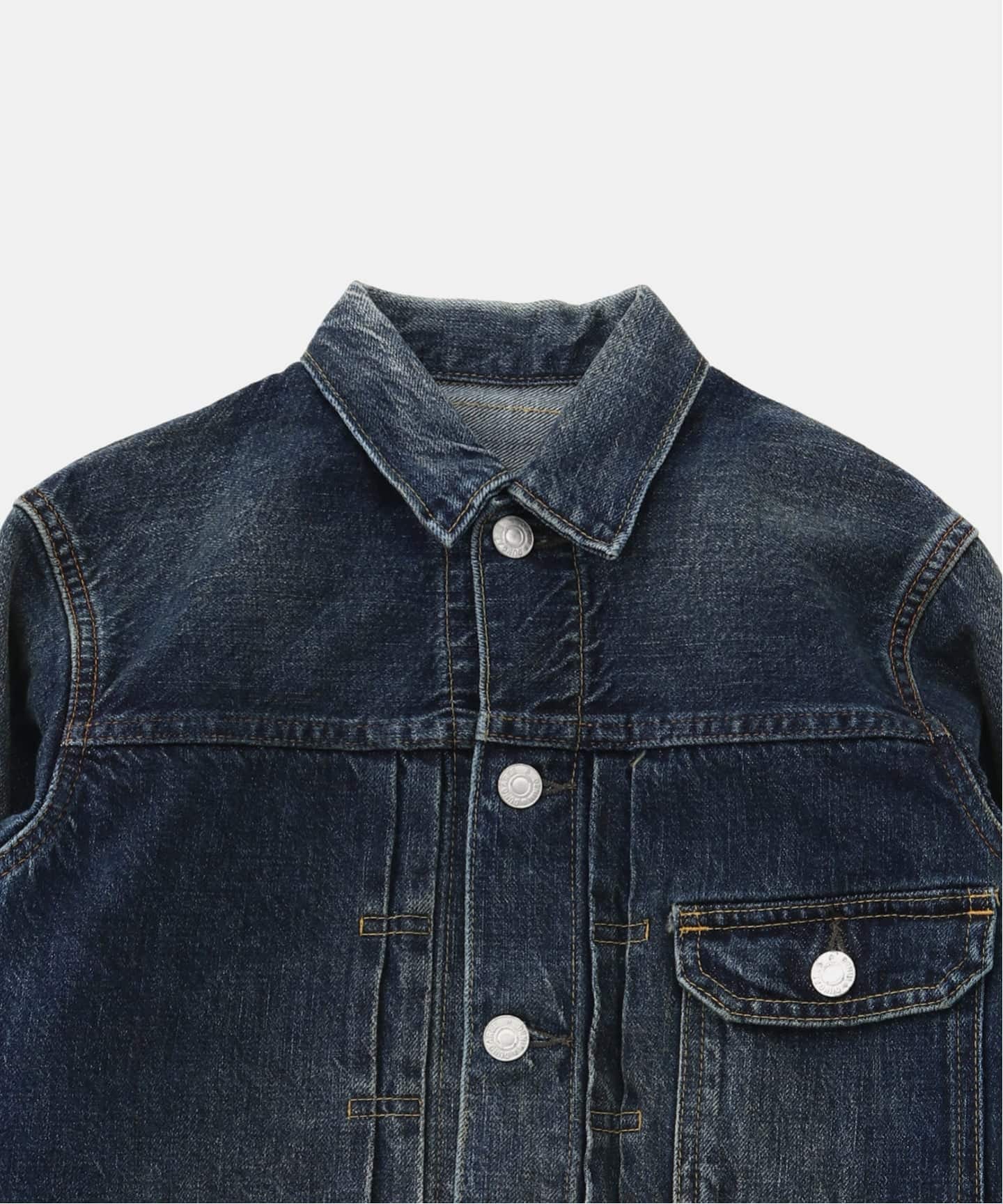 DENIM DUNGAREE/デニムダンガリー】エアリーデニム 刺繍ジャケット