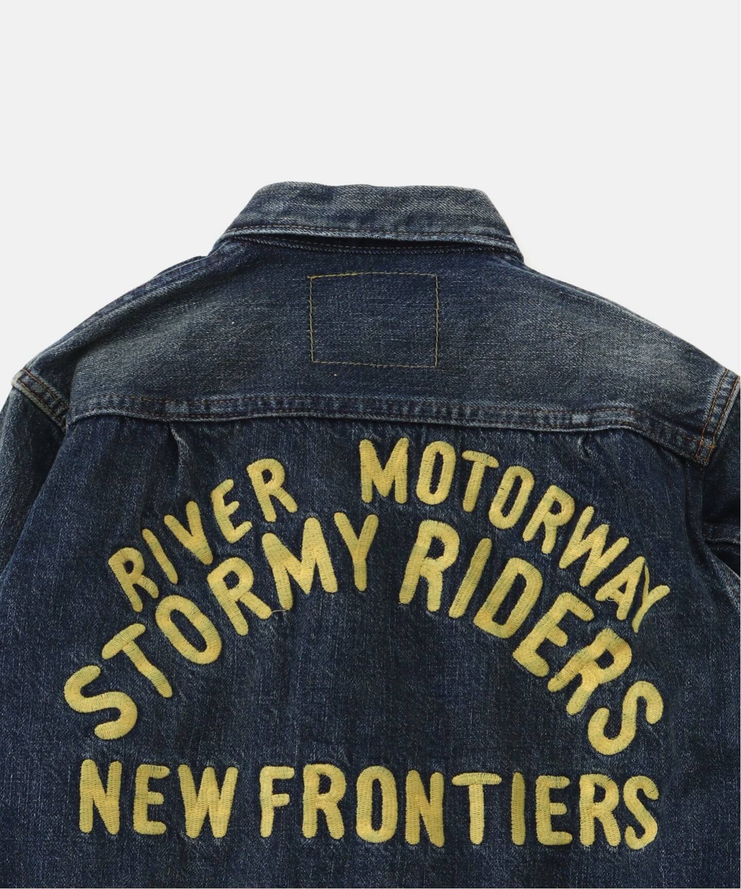 DENIM DUNGAREE/デニムダンガリー】エアリーデニム 刺繍ジャケット