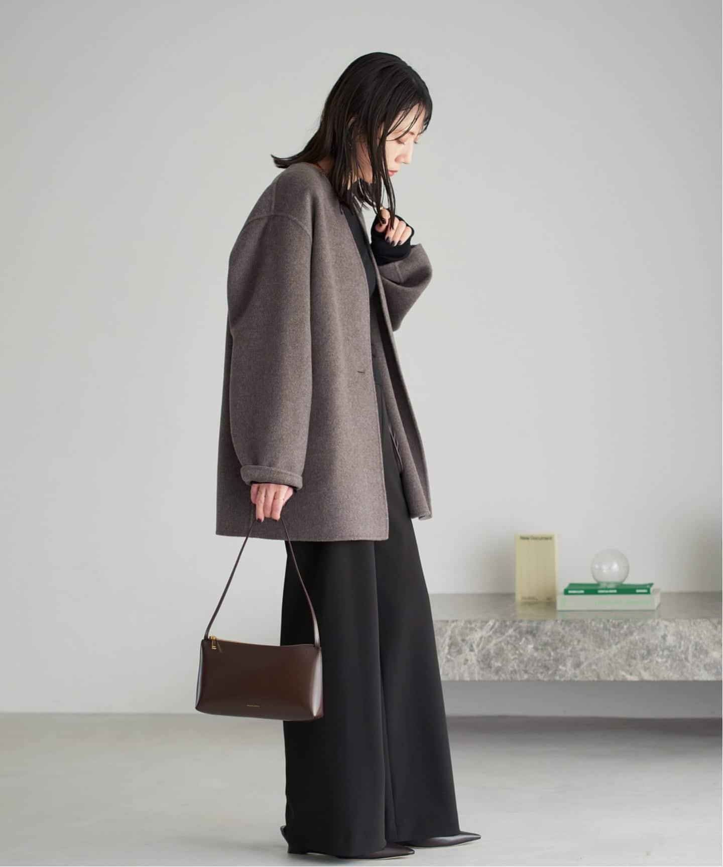 Plageハミルトン　ノーカラーコート¥57200 Must Have Item. Hamilton Coat 2021AW｜Plage｜特集｜BAYCREW'S