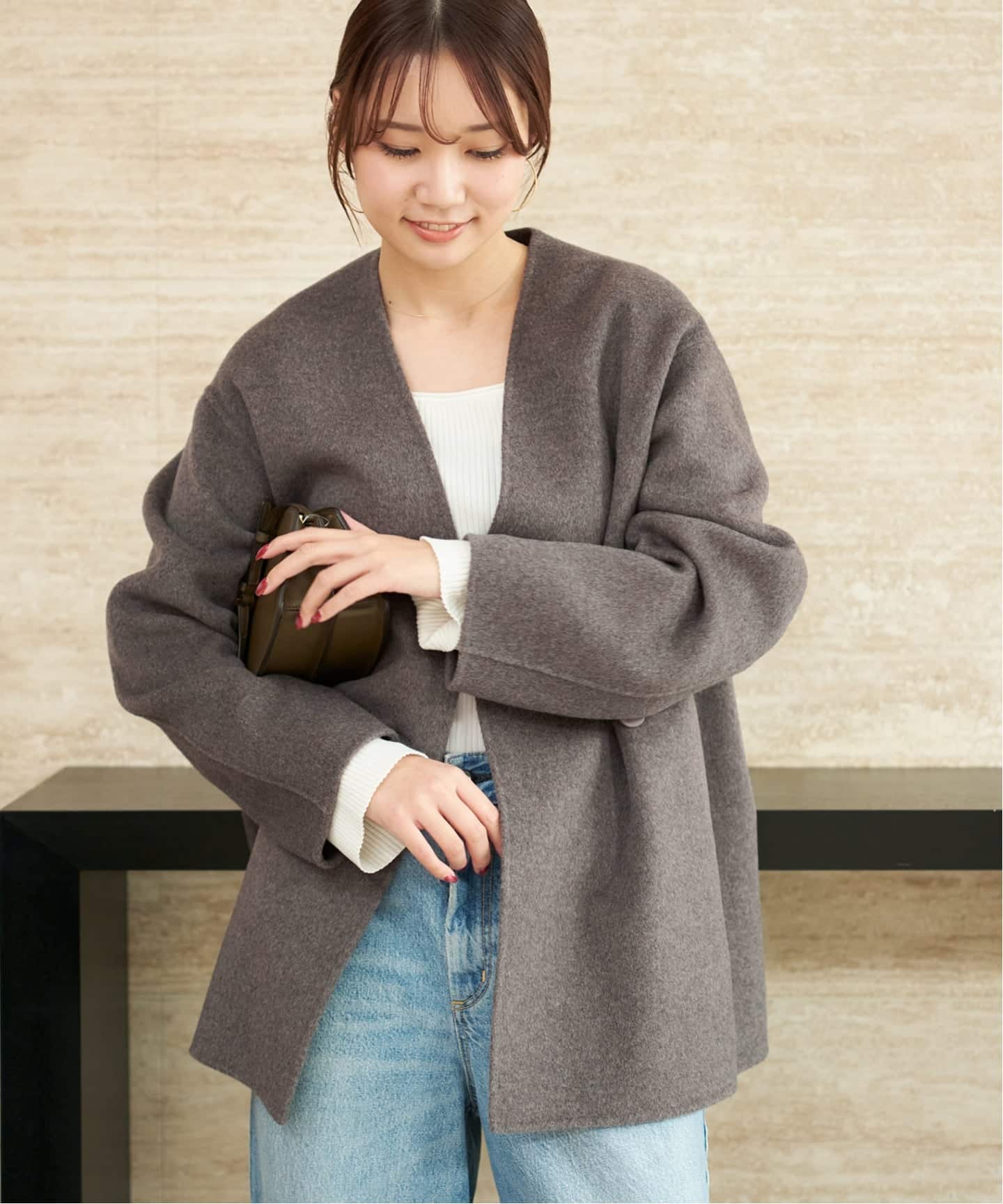 【タグ付き・未使用】Plage　HAMILTON Cardigan コート HAMILTON Cardigan コート（ノーカラーコート）｜Plage（プラージュ