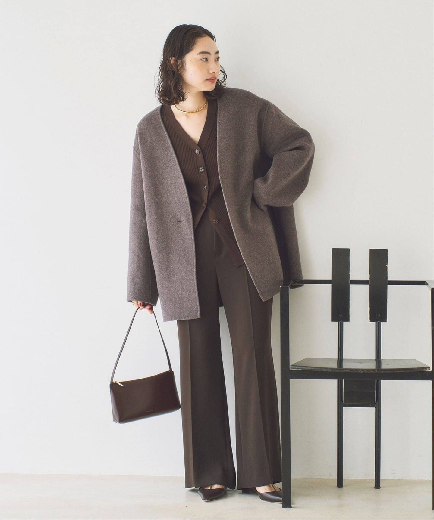 HAMILTON Cardigan コート（ノーカラーコート）｜Plage（プラージュ