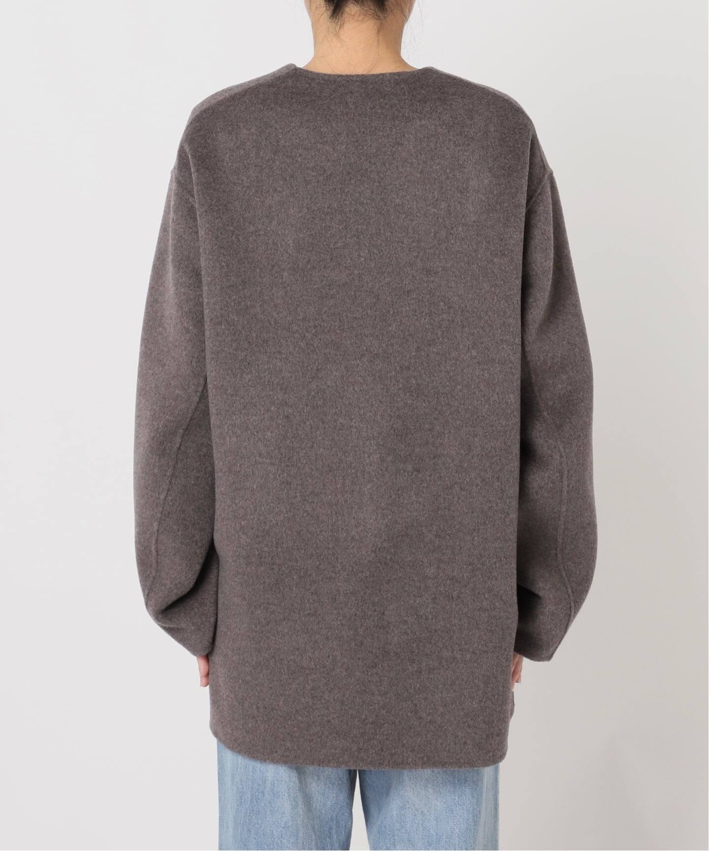 予約》HAMILTON Cardigan コート（ノーカラーコート）｜Plage