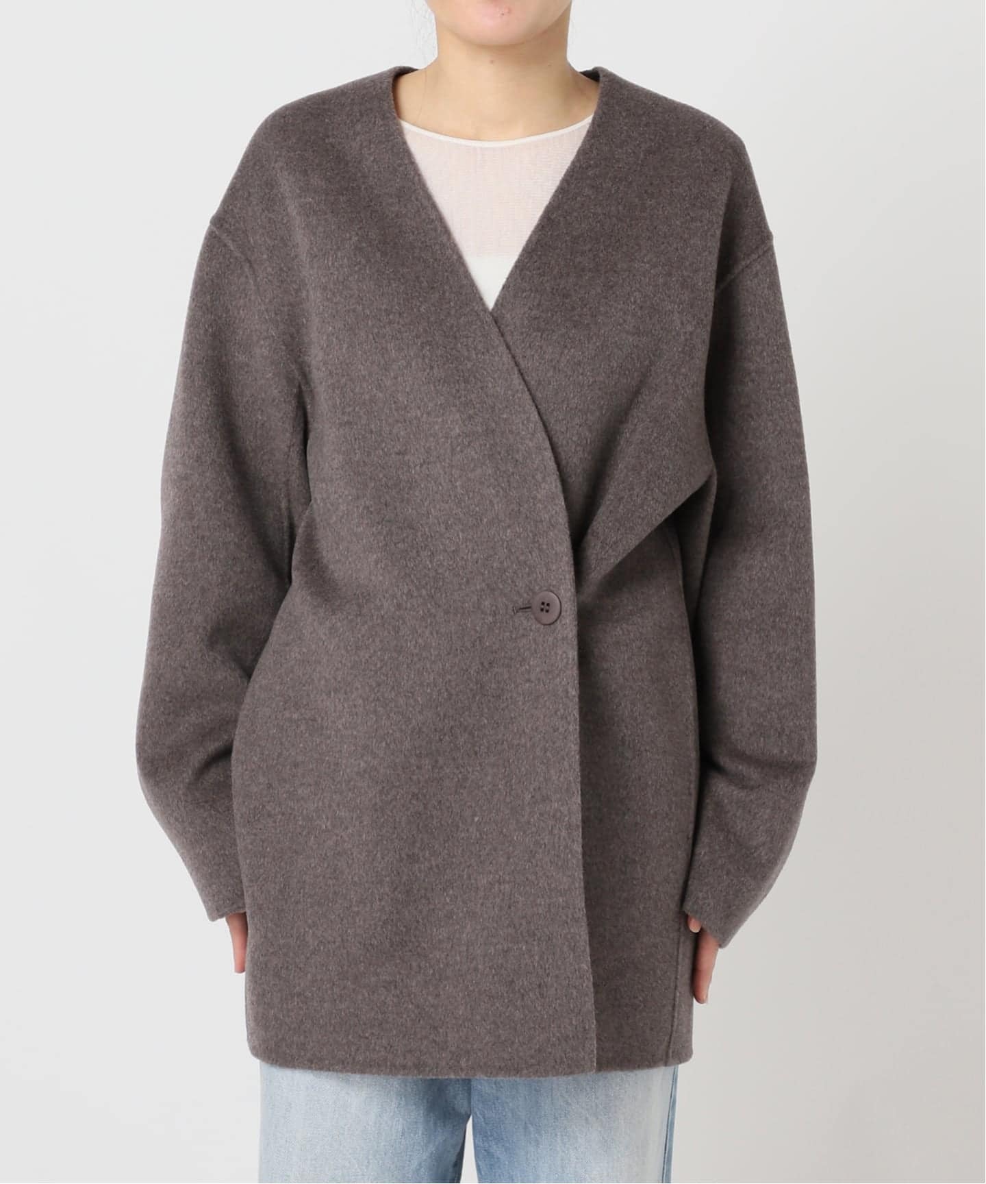 HAMILTON Cardigan コート（ノーカラーコート）｜Plage（プラージュ