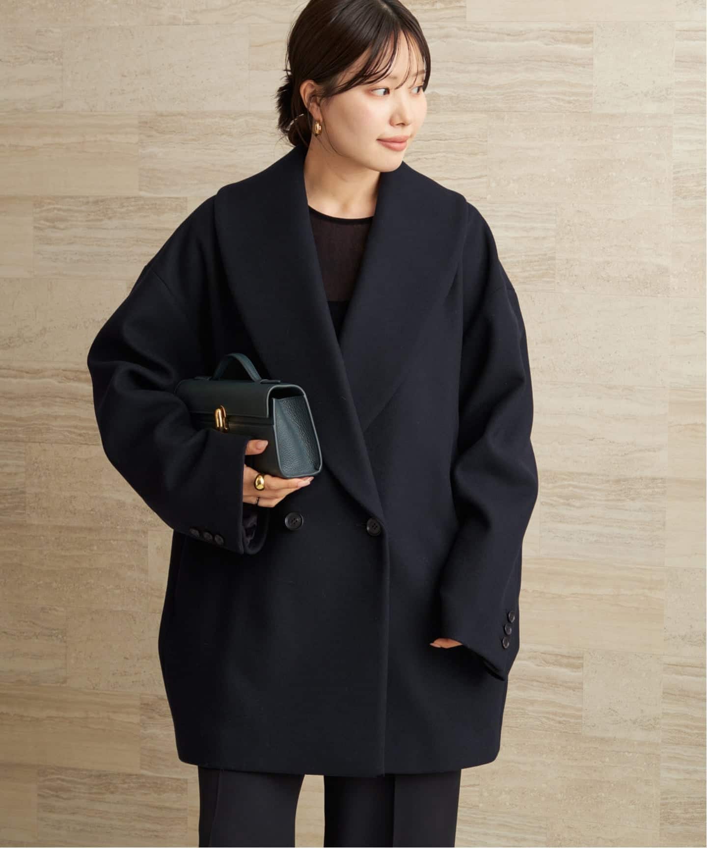 【Plage】　コート Double melton コート（その他ブルゾン／アウター）｜Plage