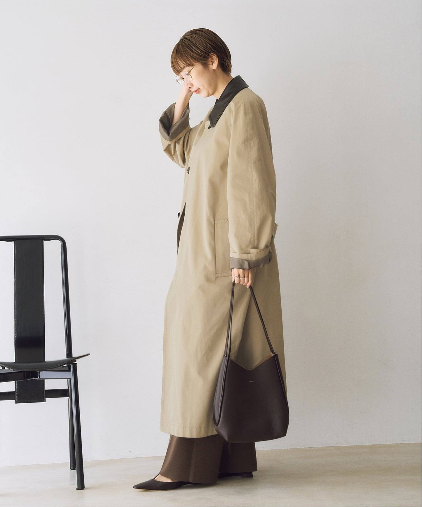 専用です。R’IAMPlageミドルトレンチコート　カーキPlage リアムプラージュ R'IAM PLAGE 24SS ミドルトレンチコート 36