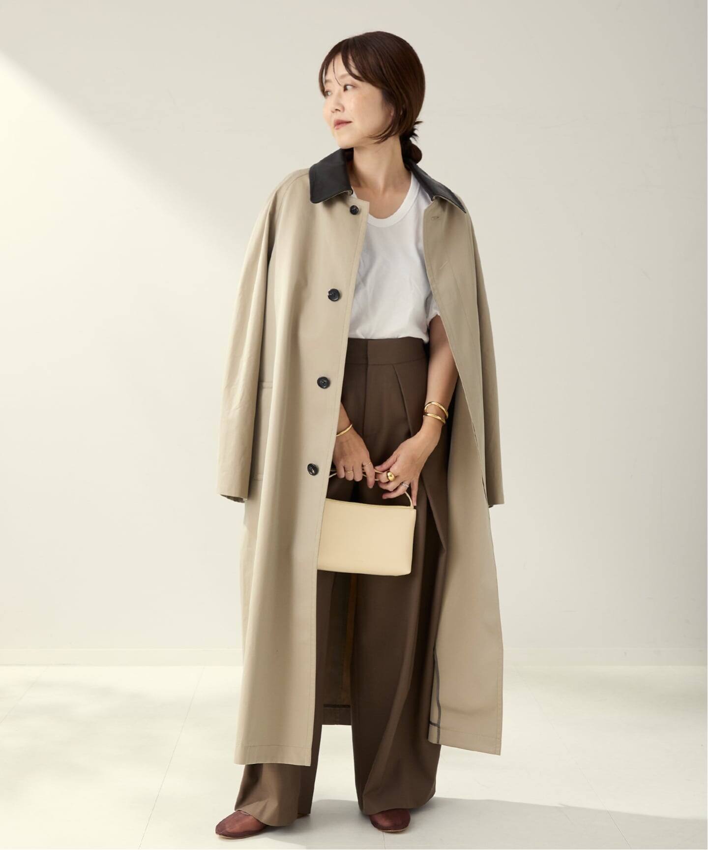 Plage R’IAM レザーカラーTRENCH コート R'IAM レザーカラーTRENCH コート（トレンチコート）｜Plage