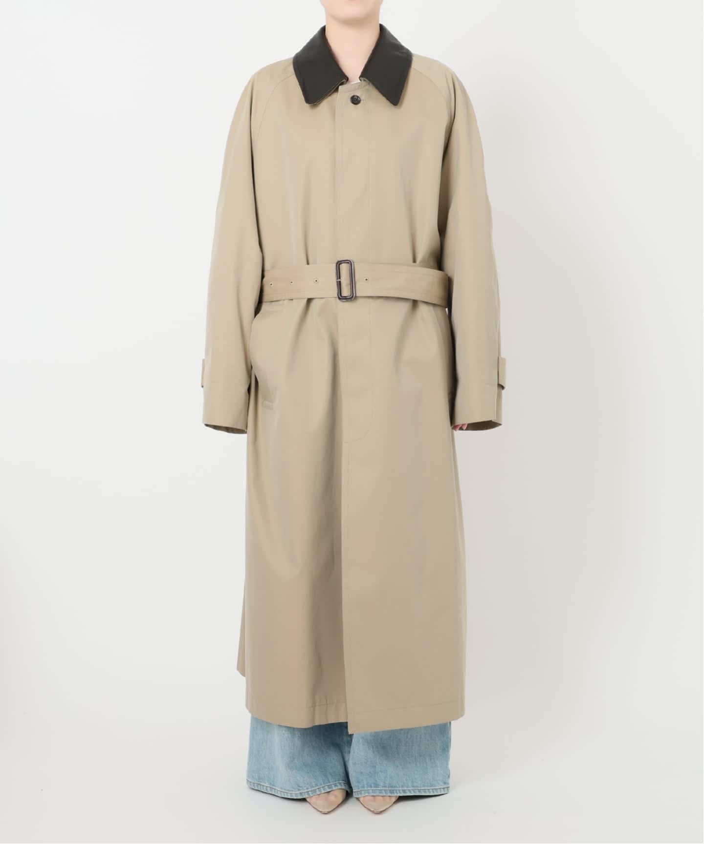 今期完売 美品 プラージュ plage トレンチコート 予約》R'IAM レザーカラーTRENCH コート(トレンチコート