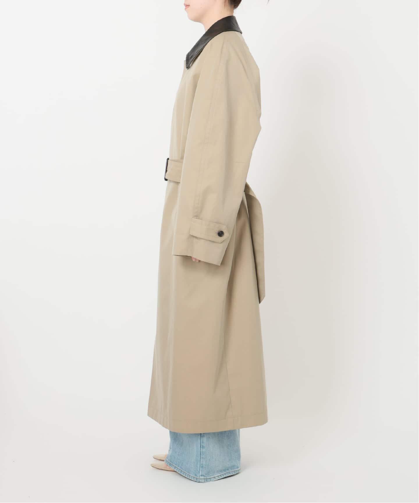 R'IAM レザーカラーTRENCH コート（トレンチコート）｜Plage