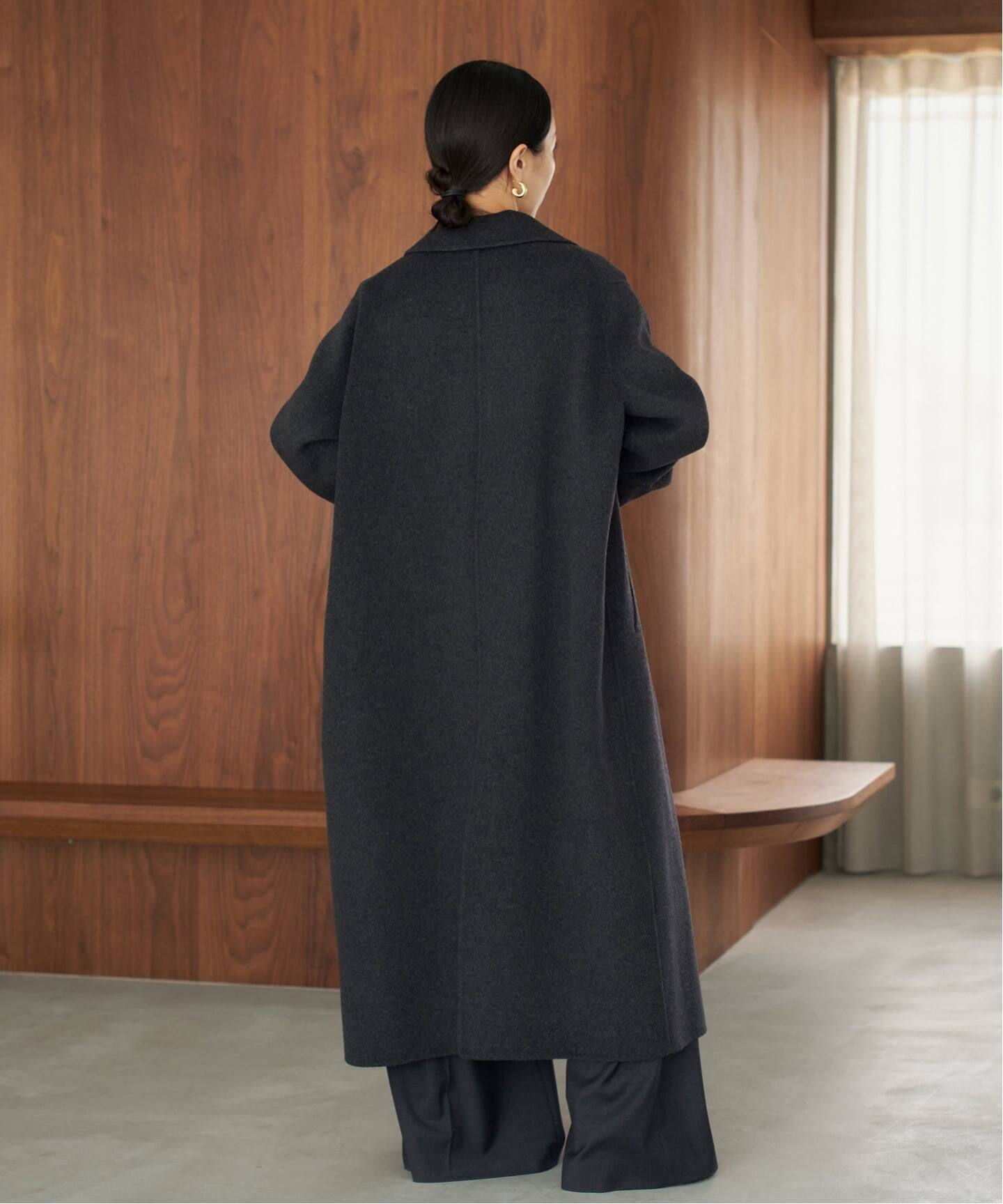 plage ハミルトンノーカラーコート キャメル 38 plage ハミルトンノーカラーコート キャメル 38 予約》HAMILTON