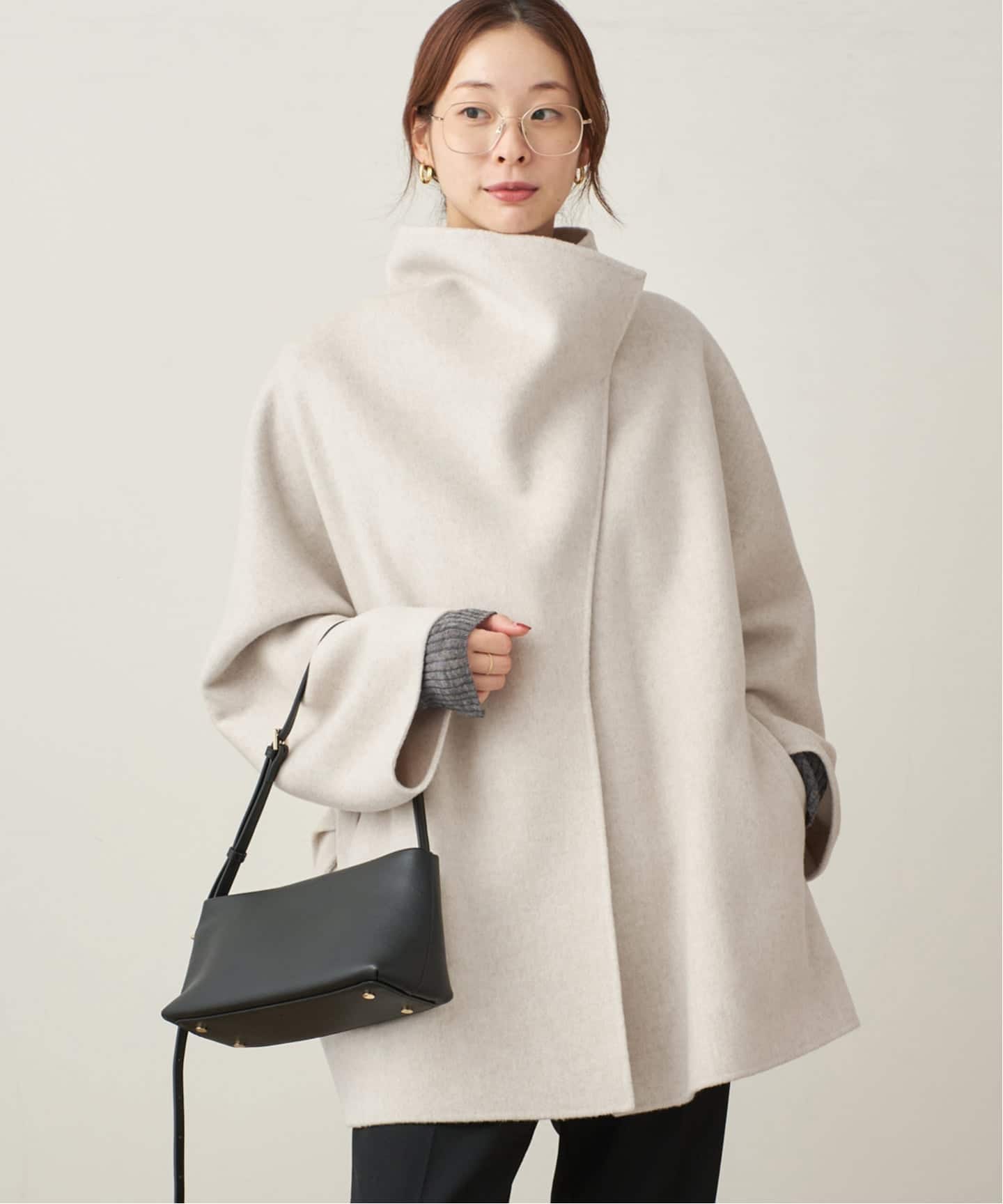 Plage プラージュ　ハミルトン　DRAPE MIDDLEコート プラージュ Plage 《追加》ハミルトン DRAPE MIDDLE コート