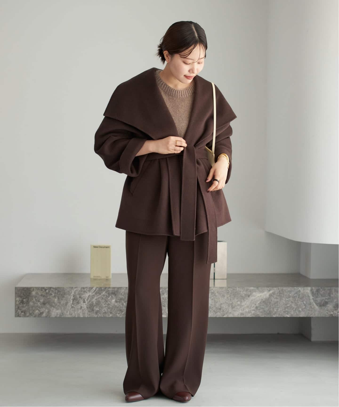 Plage プラージュ　ハミルトン　DRAPE MIDDLEコート プラージュ Plage 《追加》ハミルトン DRAPE MIDDLE コート