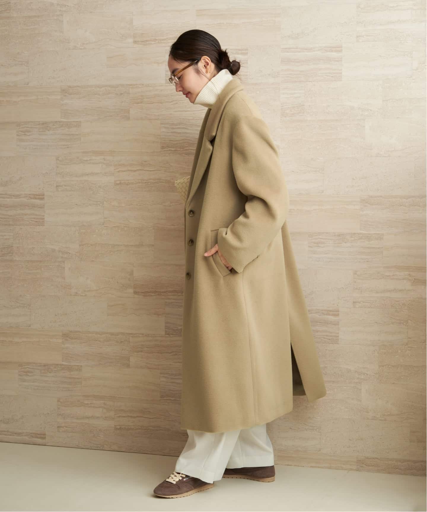 新品 Plage MY chester ジャケット コート 36 WORSTED BEAVER CHESTER コート（チェスターコート）｜Plage