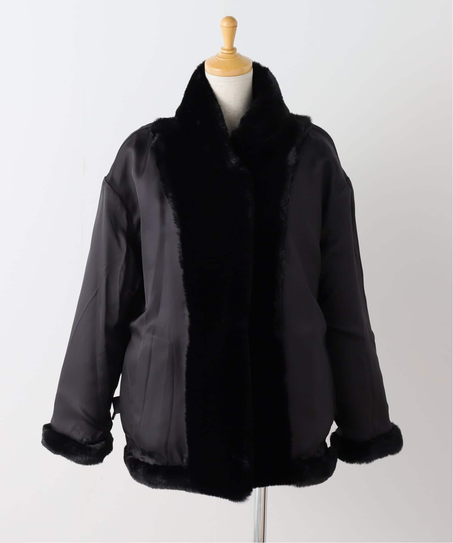 Plage ファーコート minou furlyコート　フリーサイズ　ブラック minou furly コート（その他ブルゾン／アウター）｜Plage（プラージュ