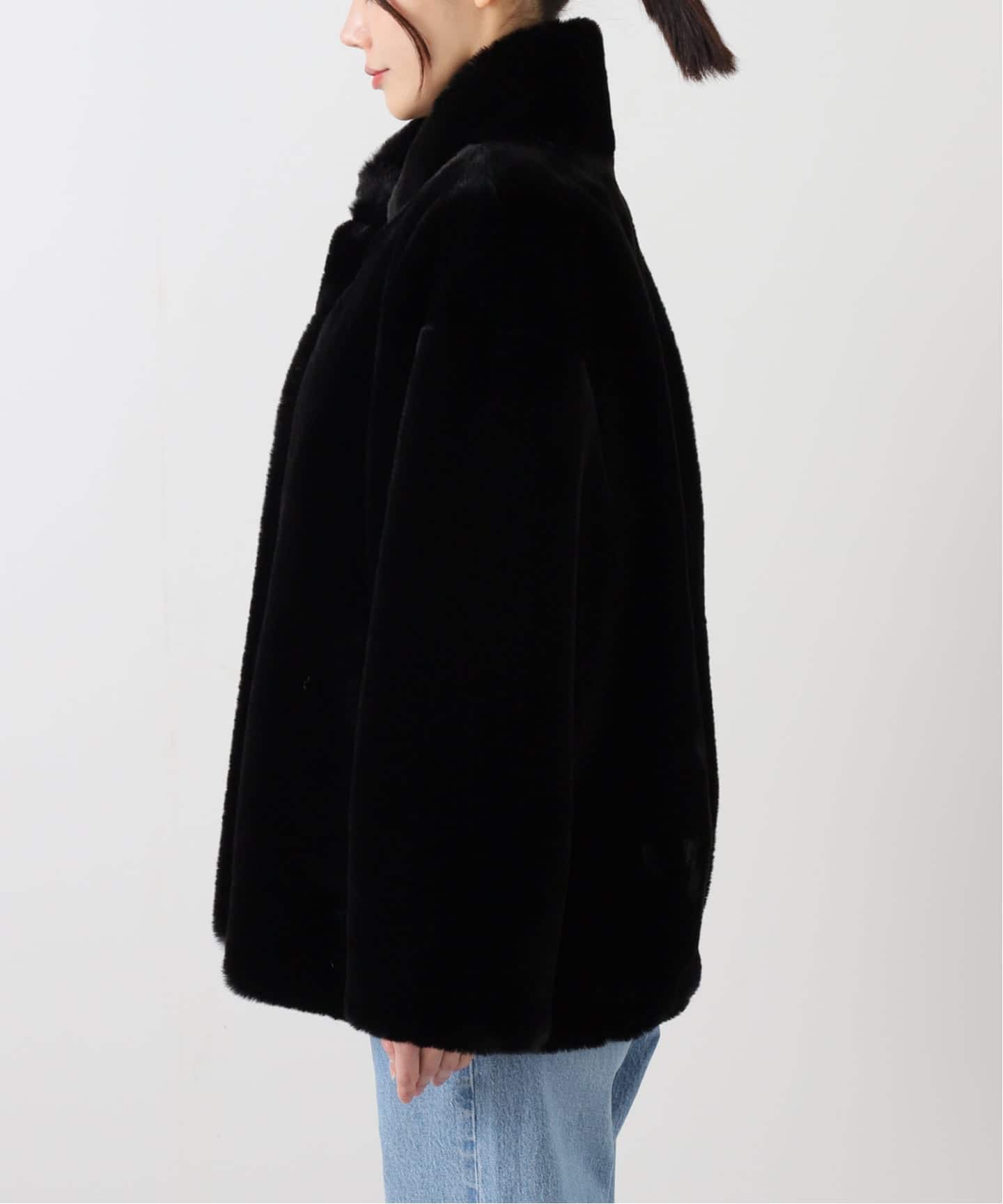 Plage ファーコート minou furlyコート　フリーサイズ　ブラック minou furly コート（その他ブルゾン／アウター）｜Plage（プラージュ