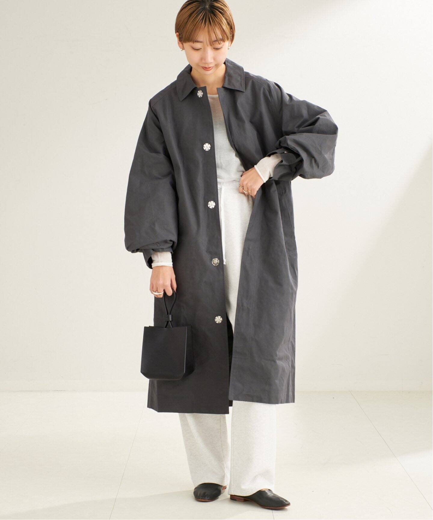 BASERANGE/ベースレンジ EVEN LONG コート（ステンカラーコート  