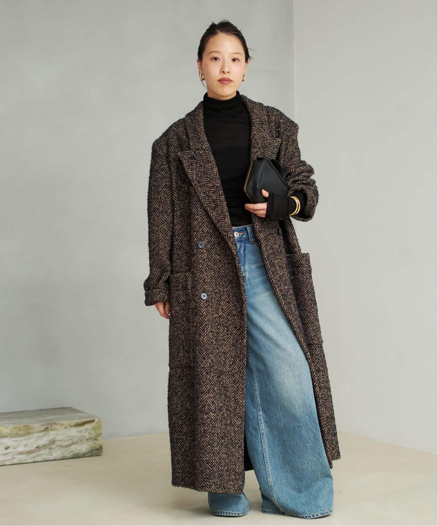 パルトブラウンチェスターコートPALTO44イタリア パルトブラウン