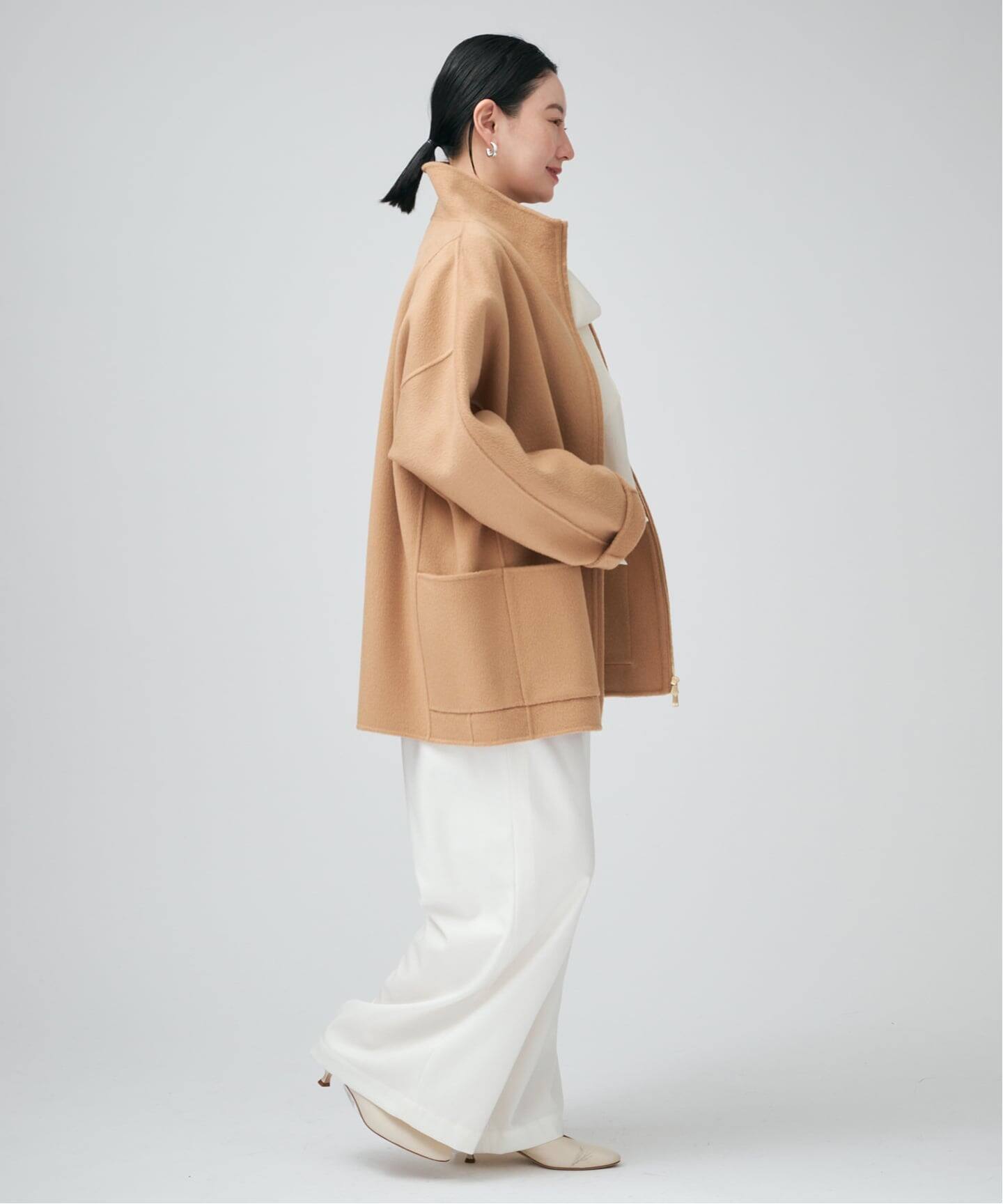 スタンドカラーZIPリバーコート（その他ブルゾン／アウター）｜VERMEIL