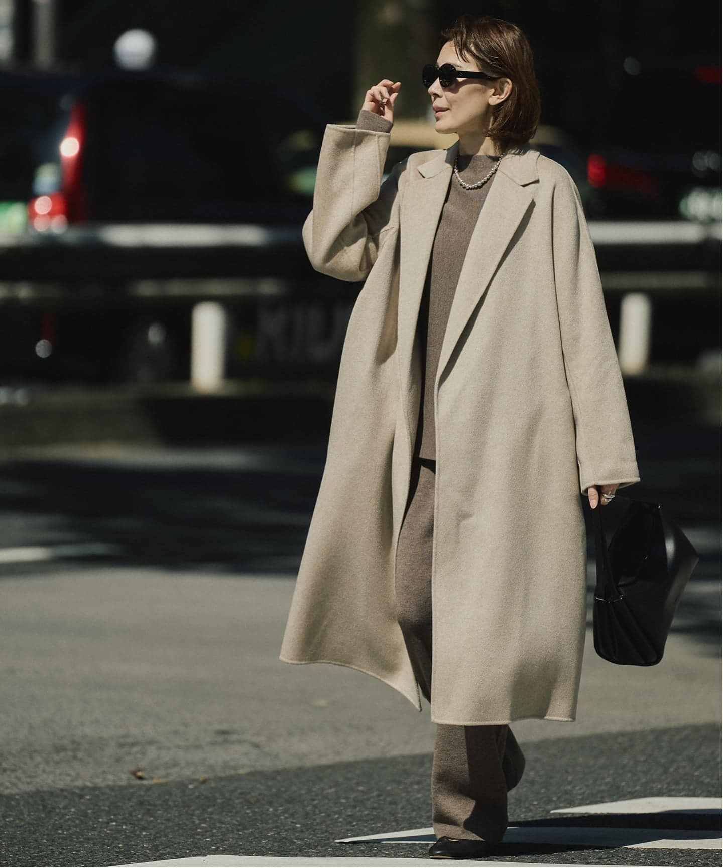 カシミヤリバーロングコート（その他ブルゾン／アウター）｜VERMEIL