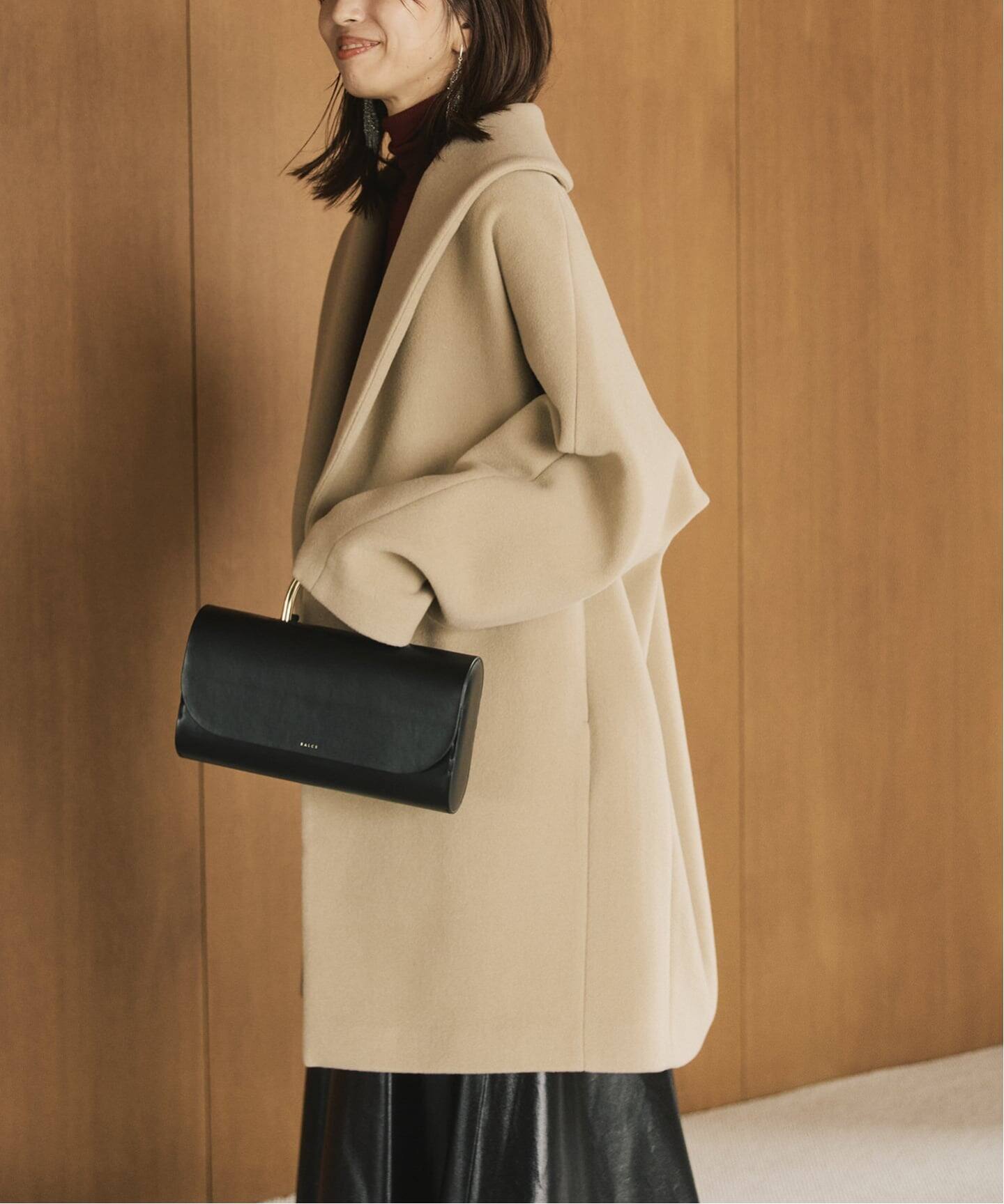 ヴェルメイルパーイエナシャギークールネックショートコート アウトレット ショップファッション - VERMEIL par iena