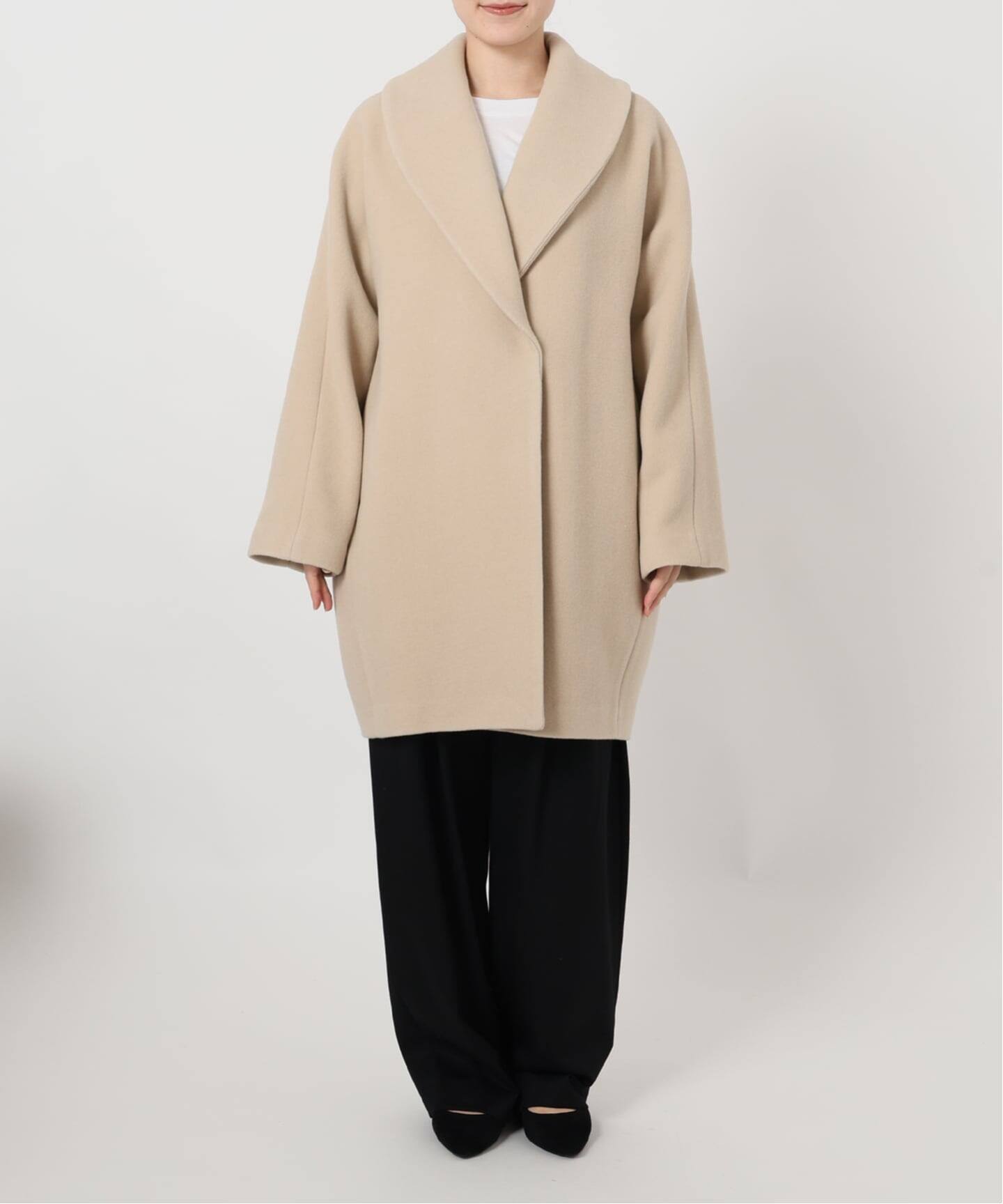 ヴェルメイユパーイエナ　super140's バルーンスリーブコート　ベージュ VERMEIL par iena（ヴェルメイユパーイエナ）の「super140s バルーン