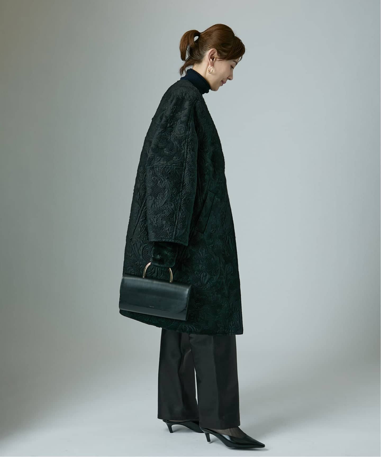 manipuri マニプリ ジャガード スナップダーツコート 0153413001（ノー