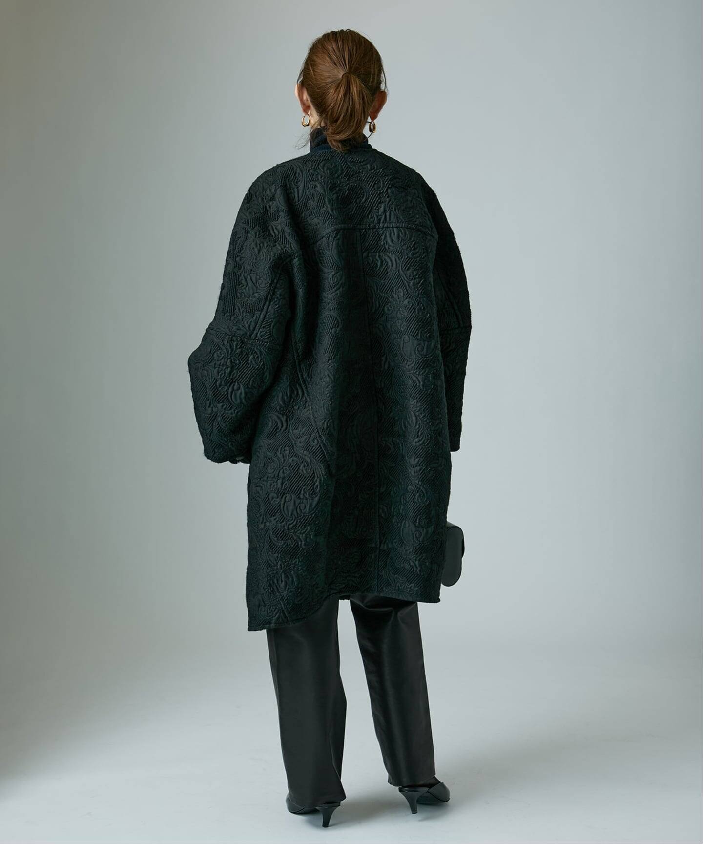 manipuri マニプリ ジャガード スナップダーツコート 0153413001（ノー