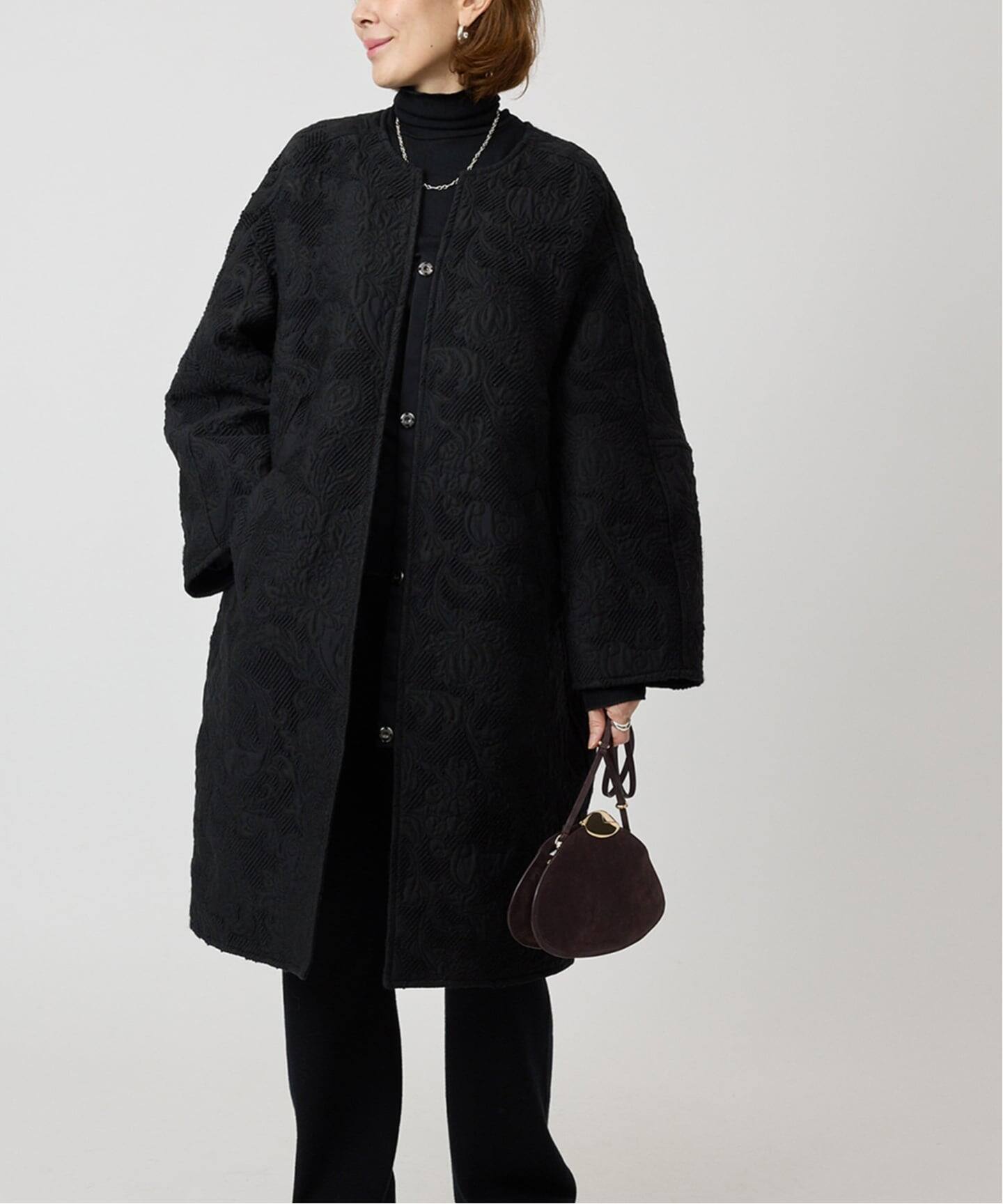 manipuri マニプリ ジャガード スナップダーツコート 0153413001（ノー