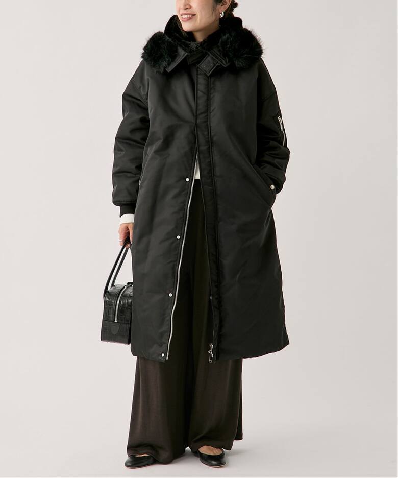upper hights アッパーハイツ THE U-2 LONG HOODIE 403A37702BLK