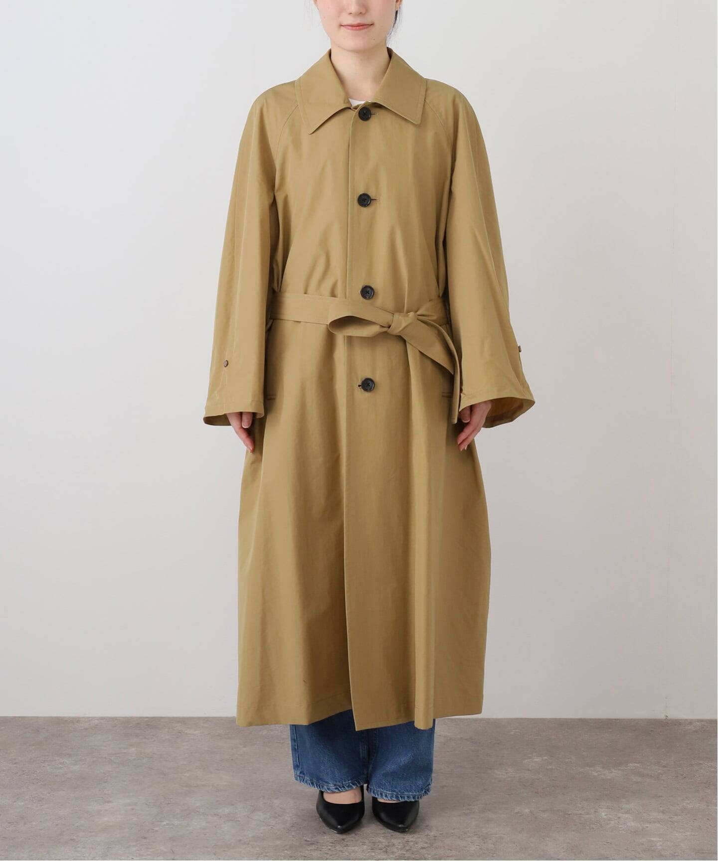 INSCRIRE アンスクリア Balmacaan Fur Liner コート I25AWCT94（ステン 