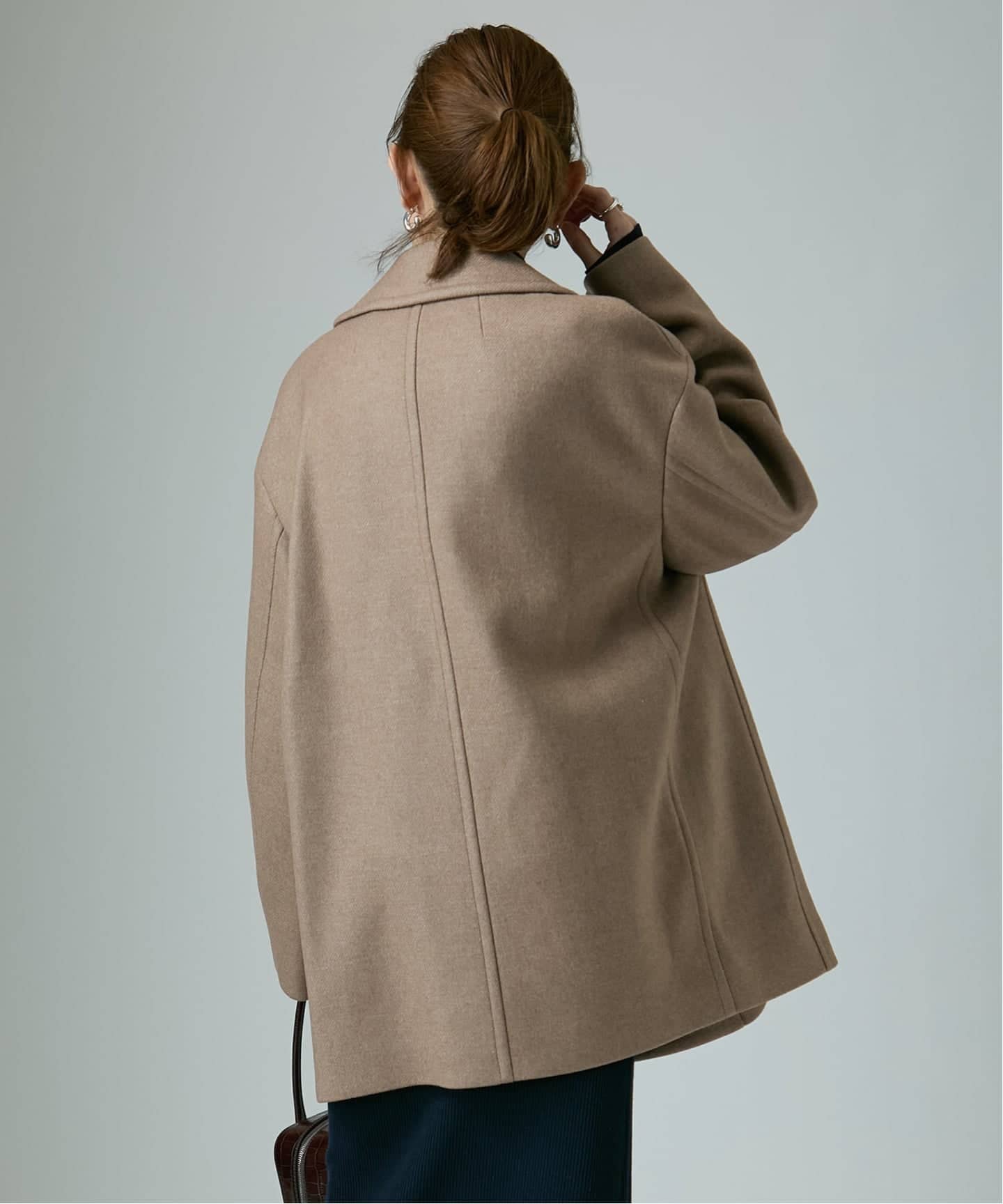 ATON エイトン Super 120s Double Melton ショートコート SCAGGW0 913