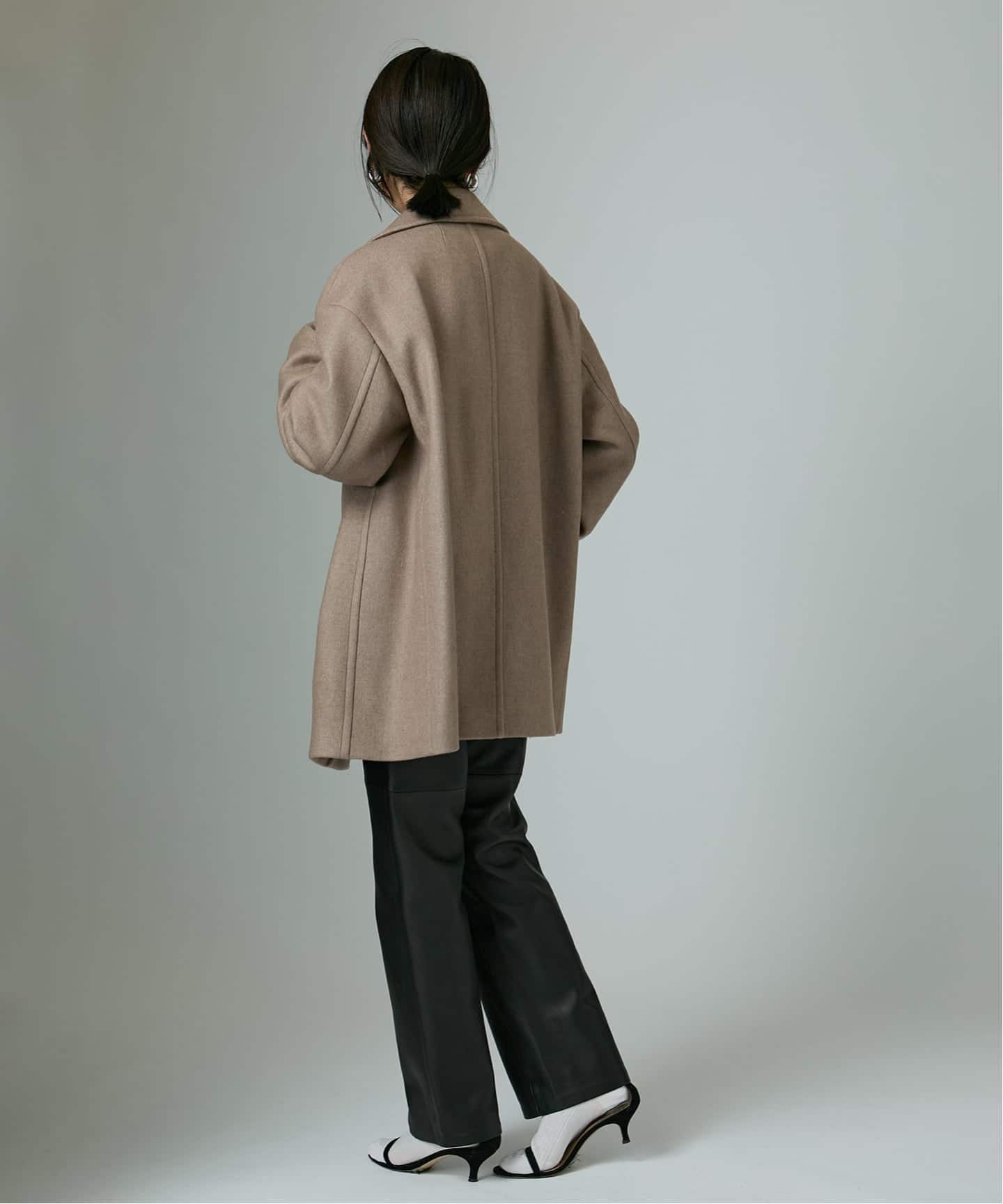 ATON エイトン Super 120s Double Melton ショートコート SCAGGW0 913