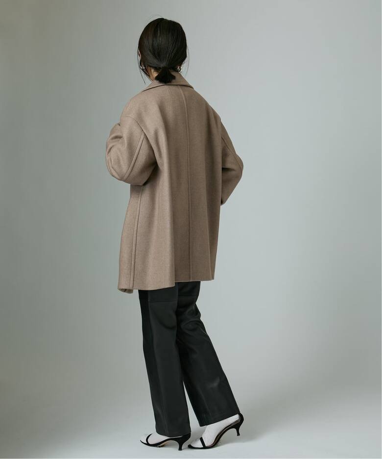 ATON エイトン Super 120s Double Melton ショートコート SCAGGW0 913 
