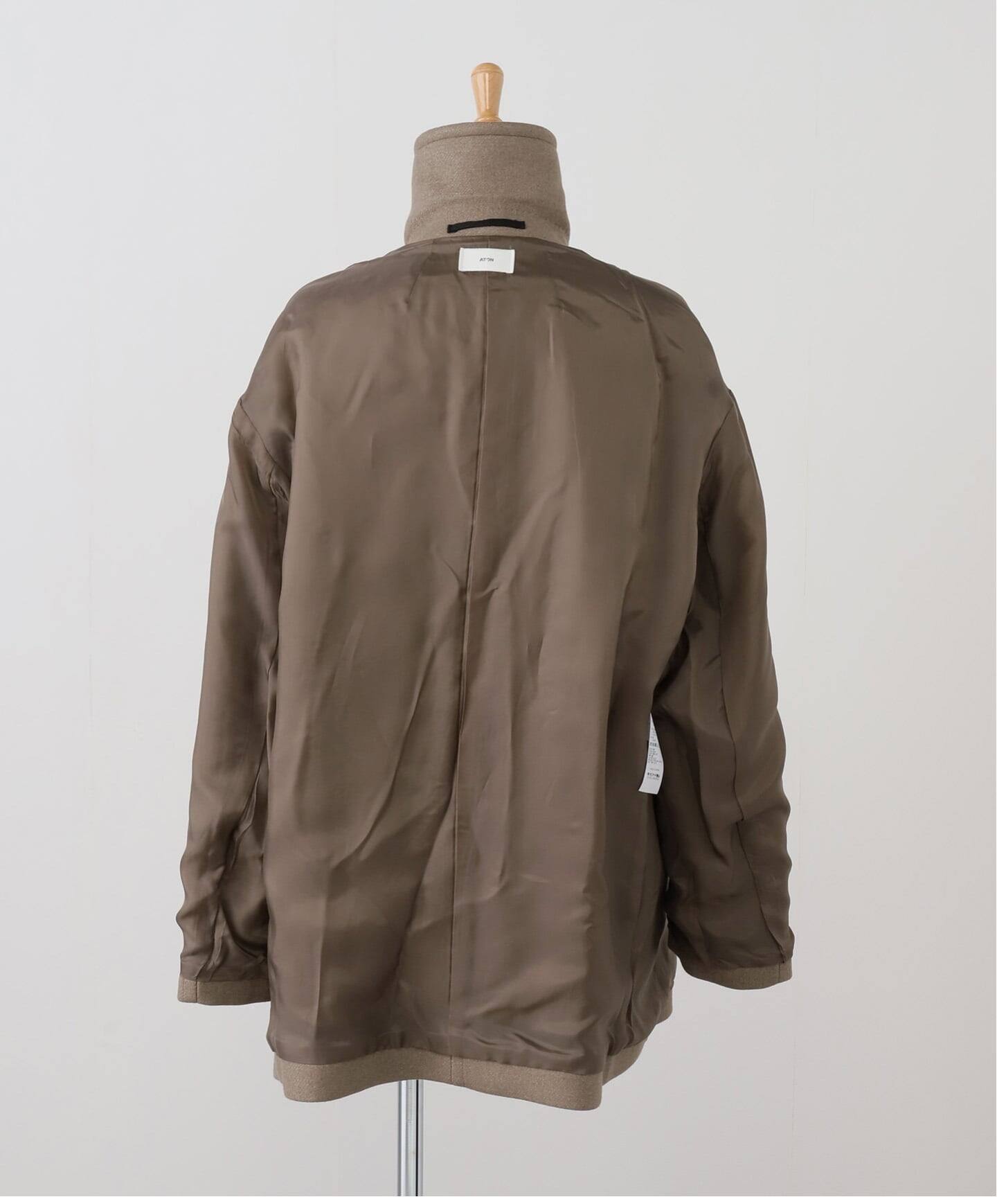 ATON エイトン Super 120s Double Melton ショートコート SCAGGW0 913