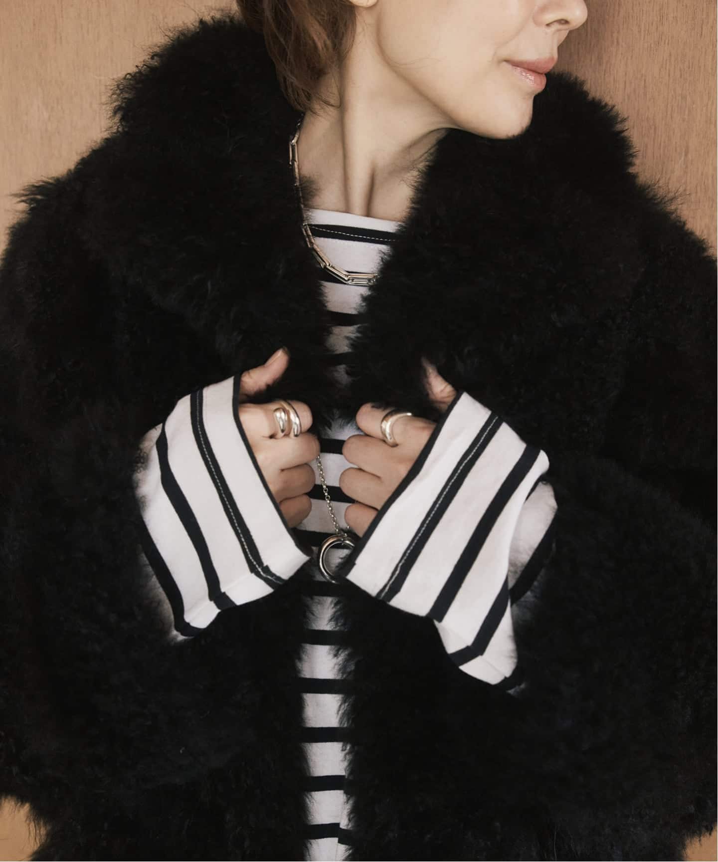 SIMONETTA RAVIZZA シモネッタラヴィッツァ Cashmere Goat ファー