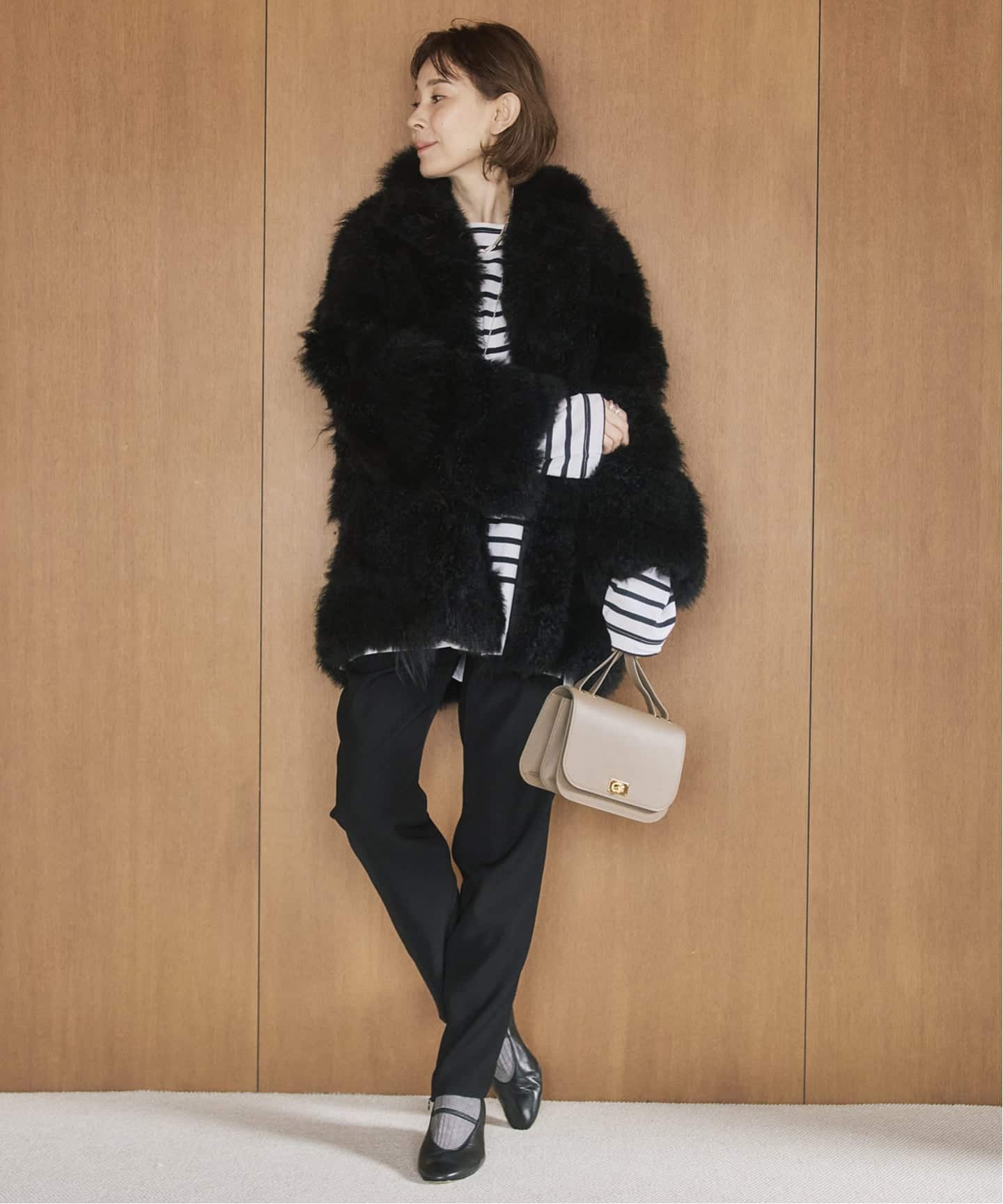 SIMONETTA RAVIZZA シモネッタラヴィッツァ Cashmere Goat ファー