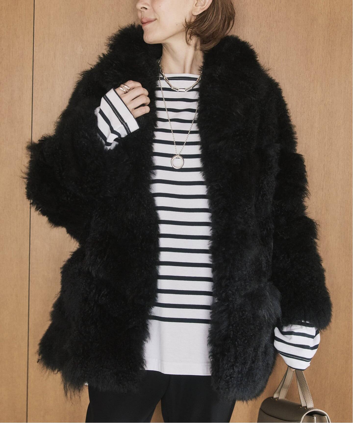 SIMONETTA RAVIZZA シモネッタラヴィッツァ Cashmere Goat ファー 