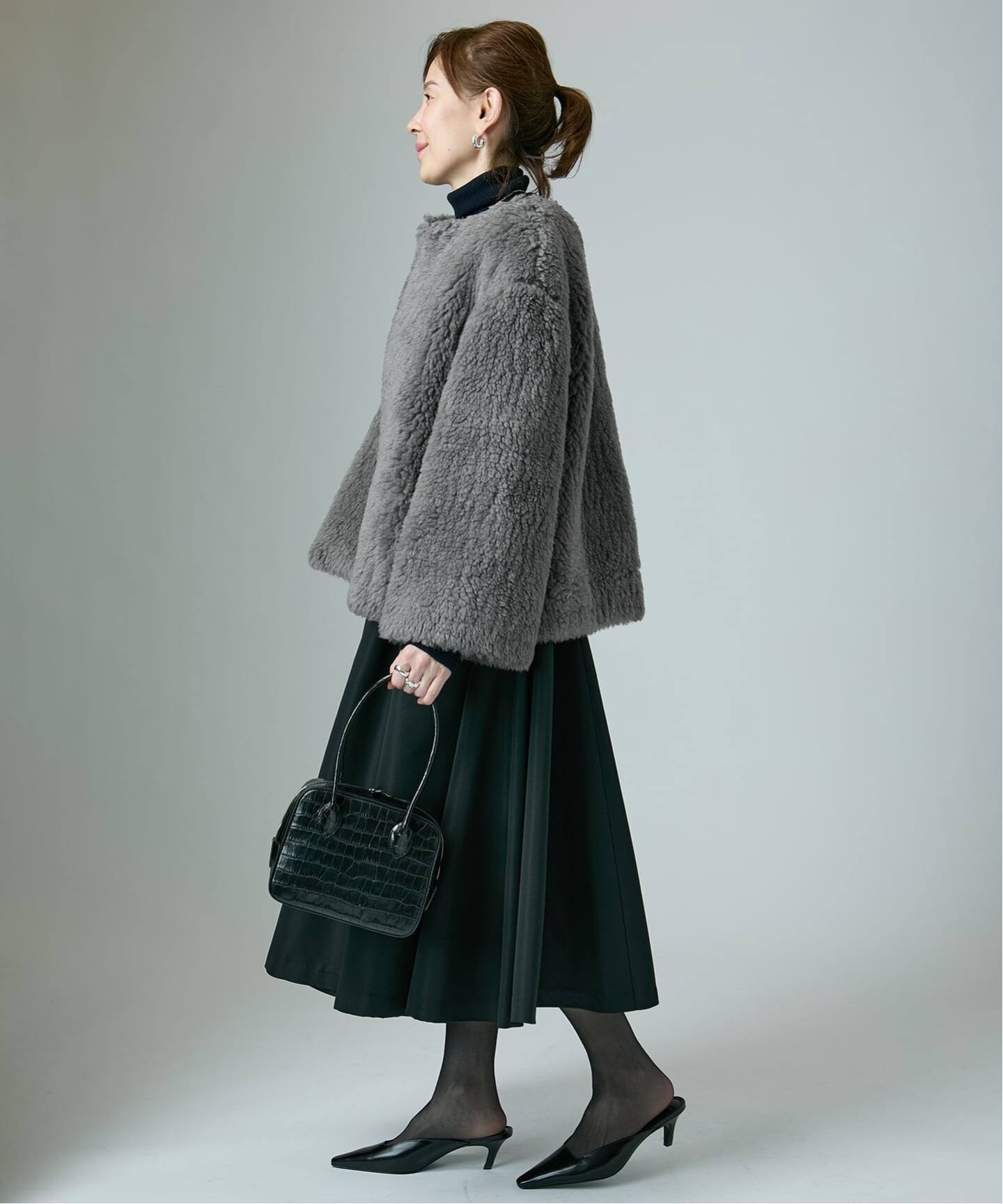 SAQUI サキ WOOL PILE SHORT COAT 25FW26（ボア・フリース）｜VERMEIL