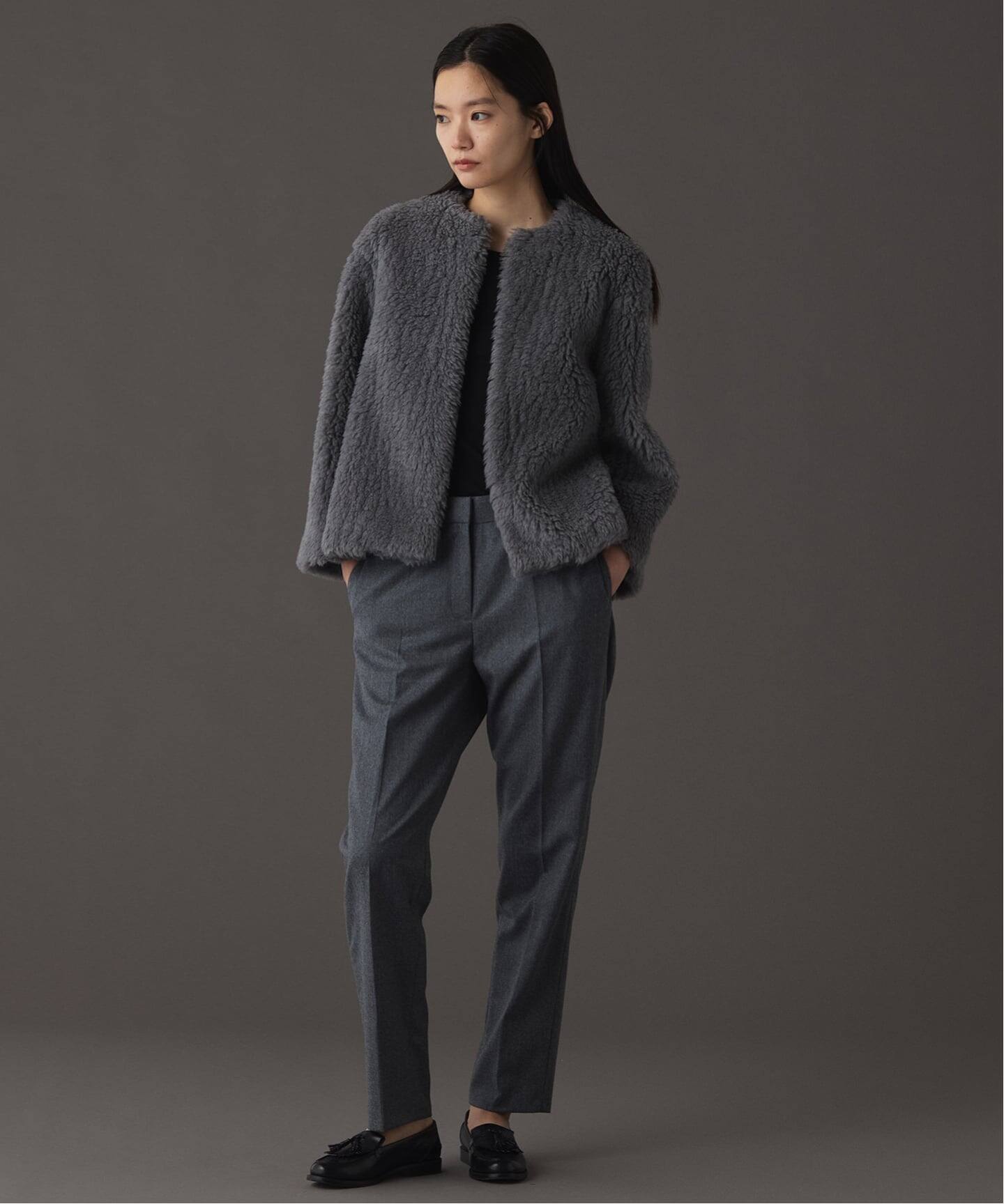 SAQUI サキ WOOL PILE SHORT COAT 25FW26（ボア・フリース）｜VERMEIL