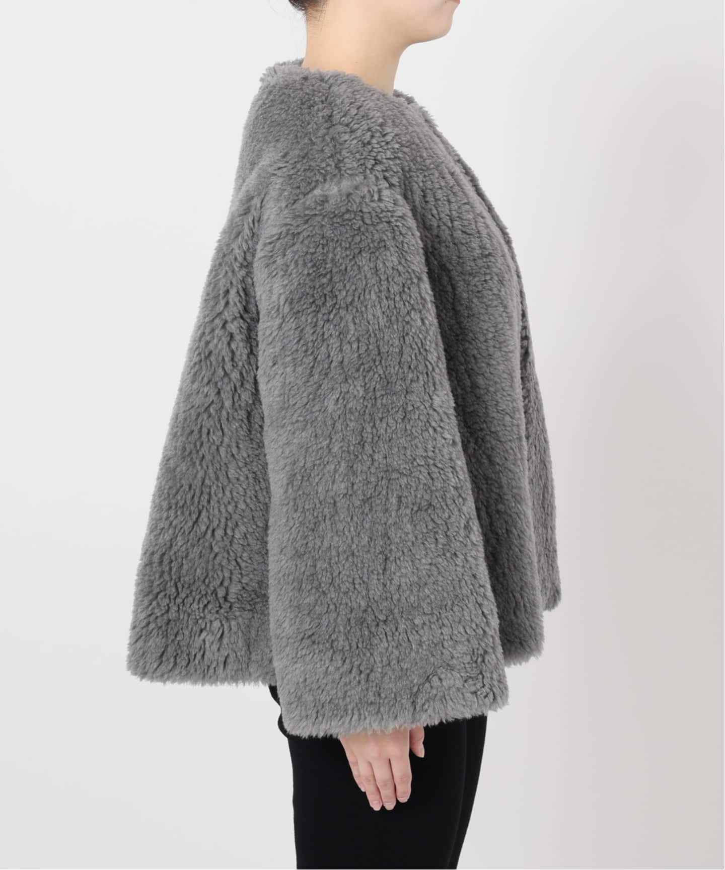 SAQUI サキ WOOL PILE SHORT COAT 25FW26（ボア・フリース）｜VERMEIL