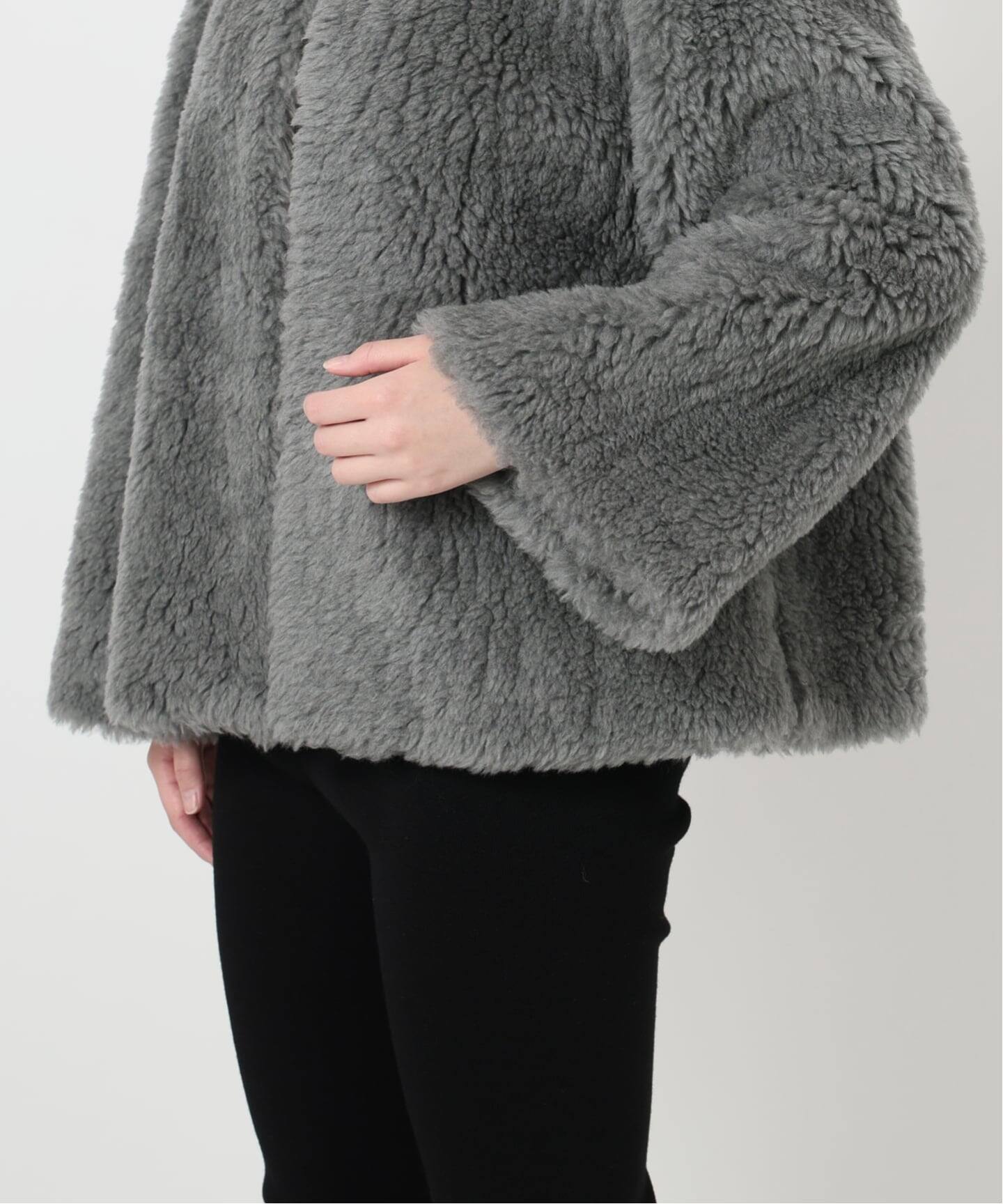 SAQUI サキ WOOL PILE SHORT COAT 25FW26（ボア・フリース）｜VERMEIL