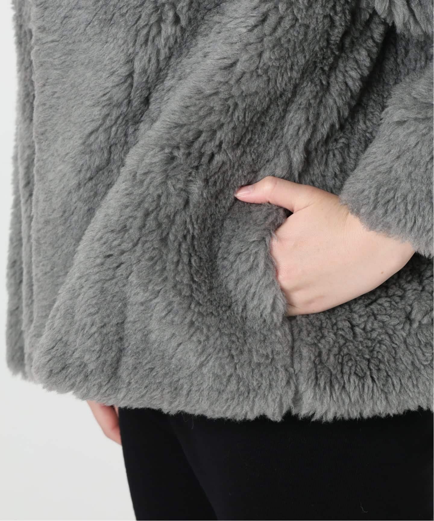 SAQUI サキ WOOL PILE SHORT COAT 25FW26（ボア・フリース）｜VERMEIL
