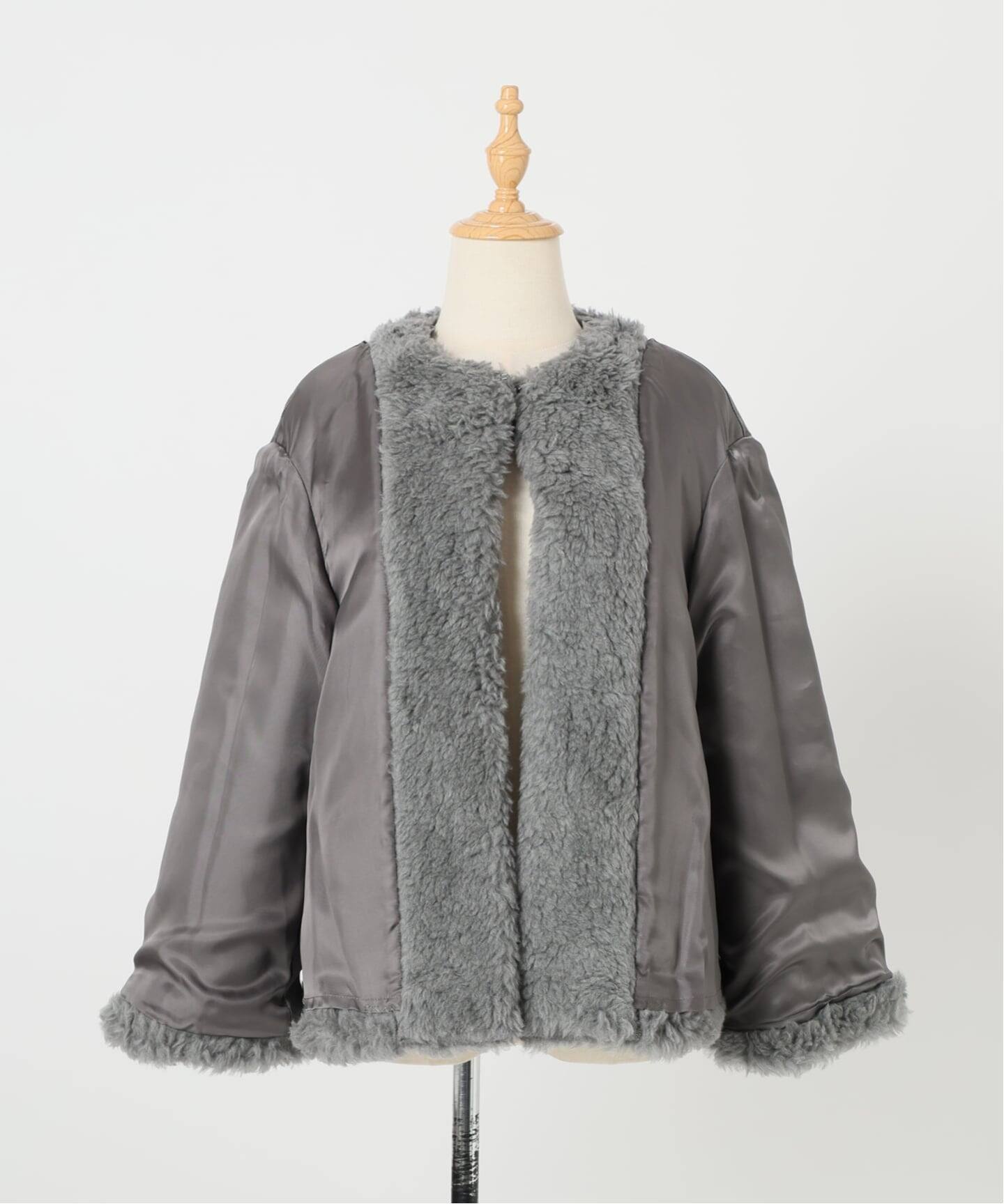 SAQUI サキ WOOL PILE SHORT COAT 25FW26（ボア・フリース）｜VERMEIL